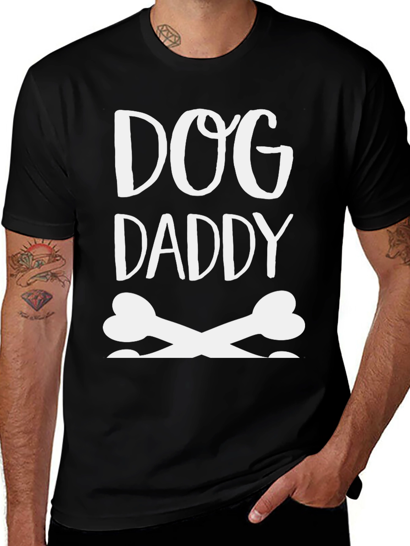 Dog Daddy T-Shirt - Mens Black Graphic Tee