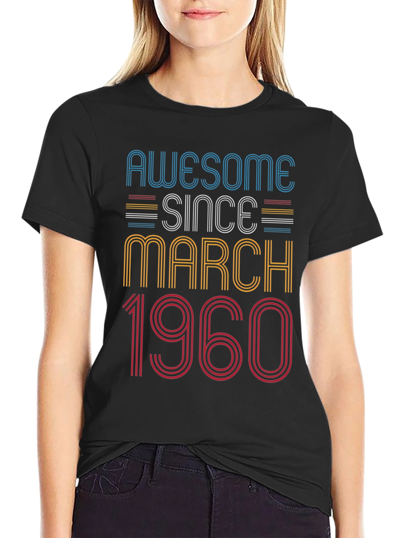 Awesome Since March 1960 Birthday T-Shirt