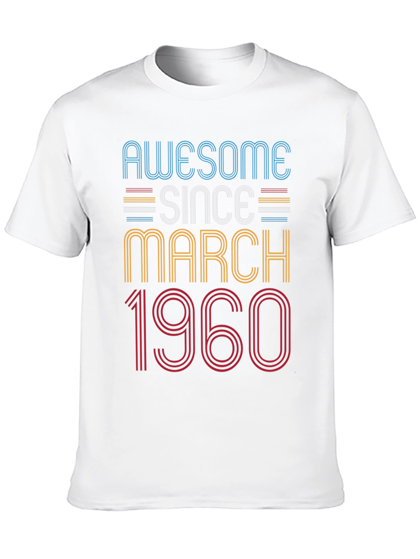 Awesome Since March 1960 Birthday T-Shirt