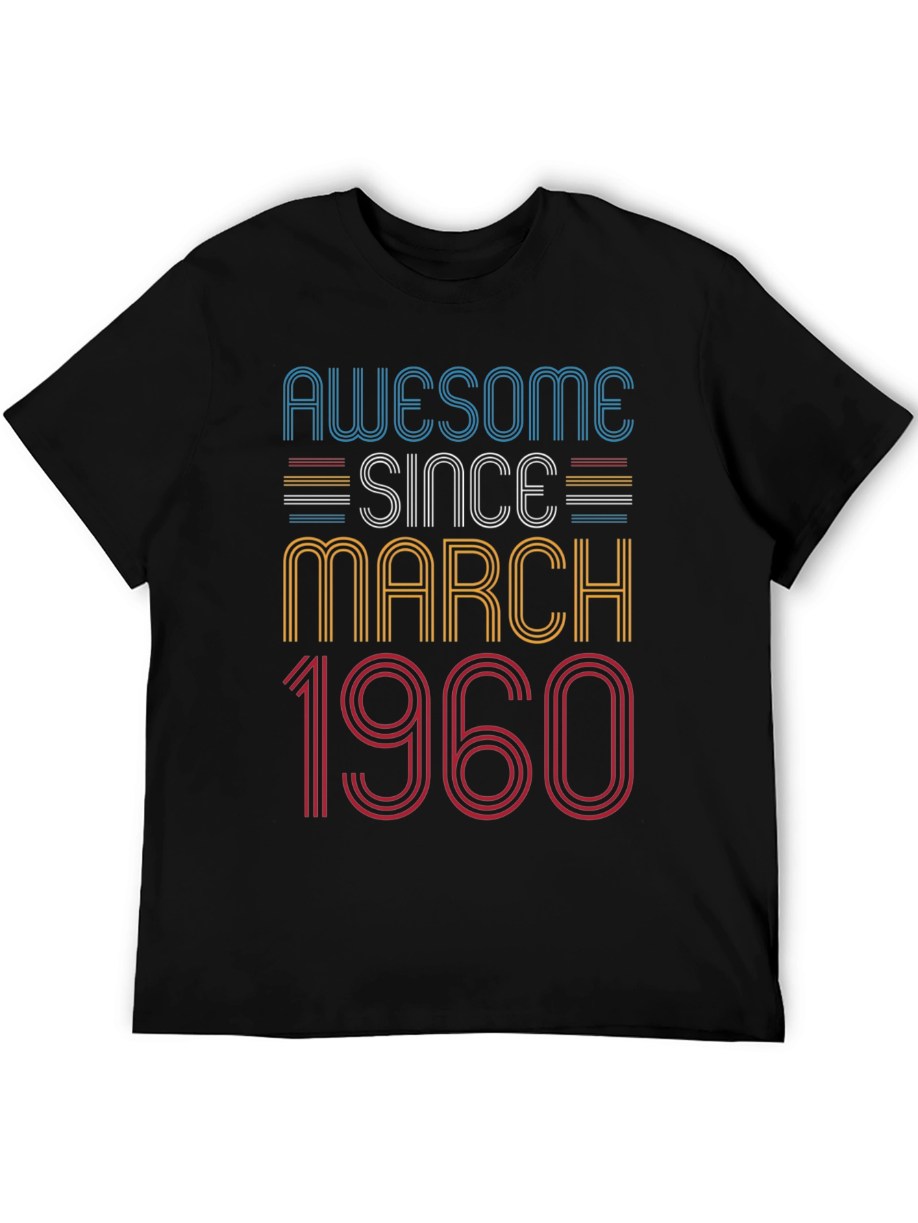 Awesome Since March 1960 Birthday T-Shirt