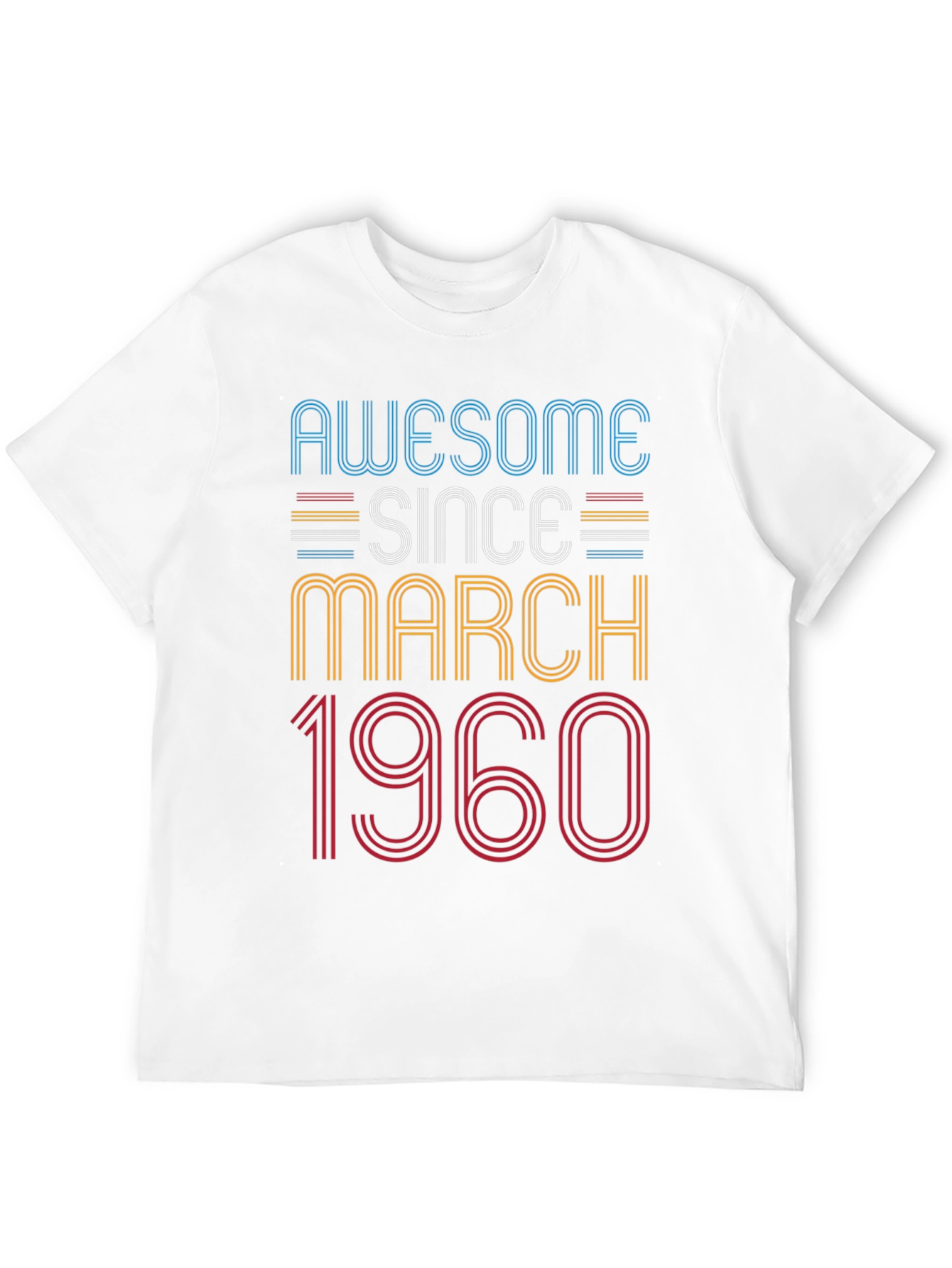 Awesome Since March 1960 Birthday T-Shirt