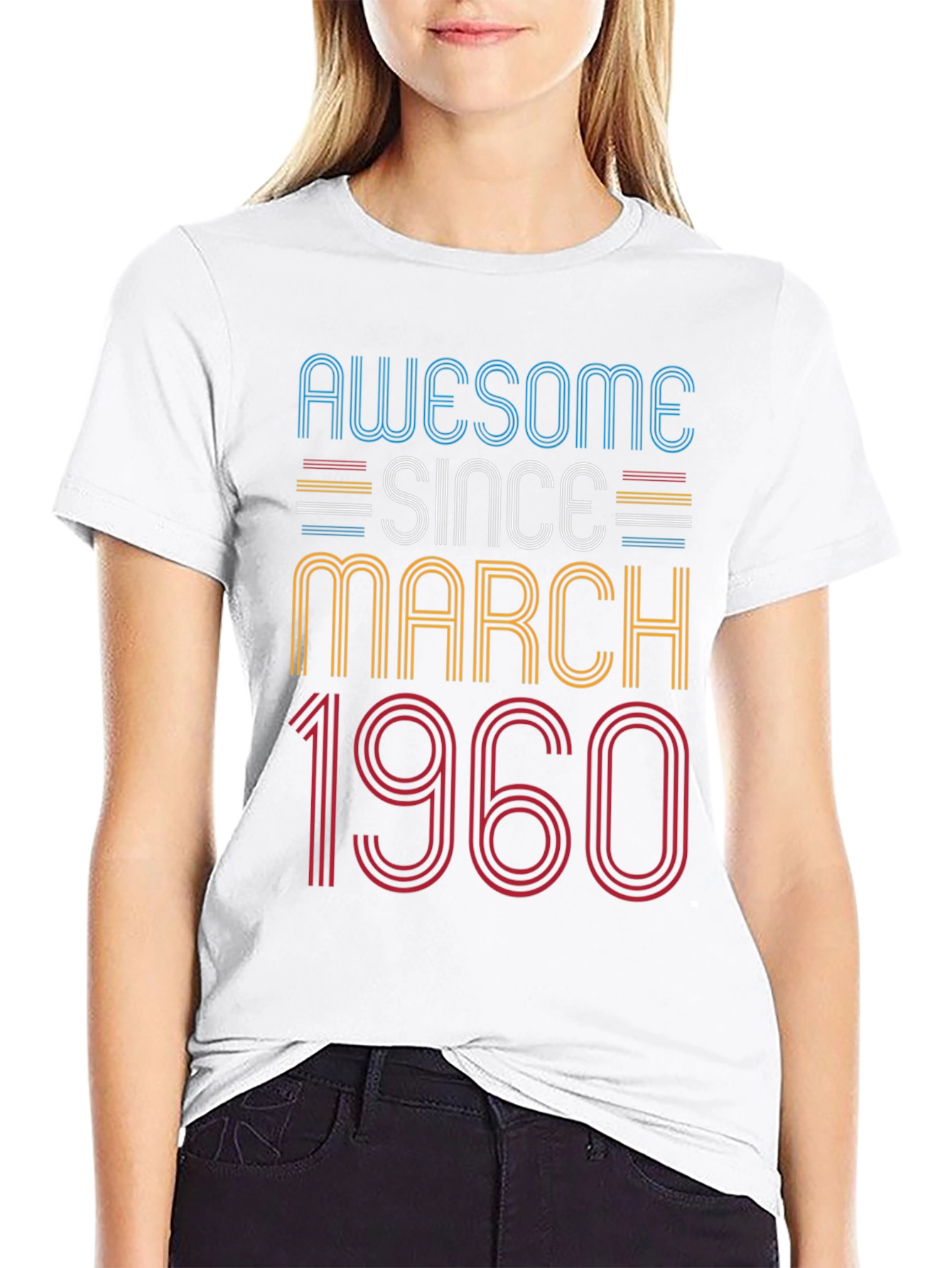 Awesome Since March 1960 Birthday T-Shirt