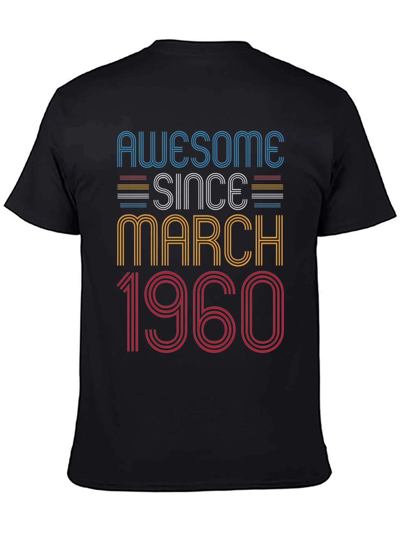 Awesome Since March 1960 Birthday T-Shirt