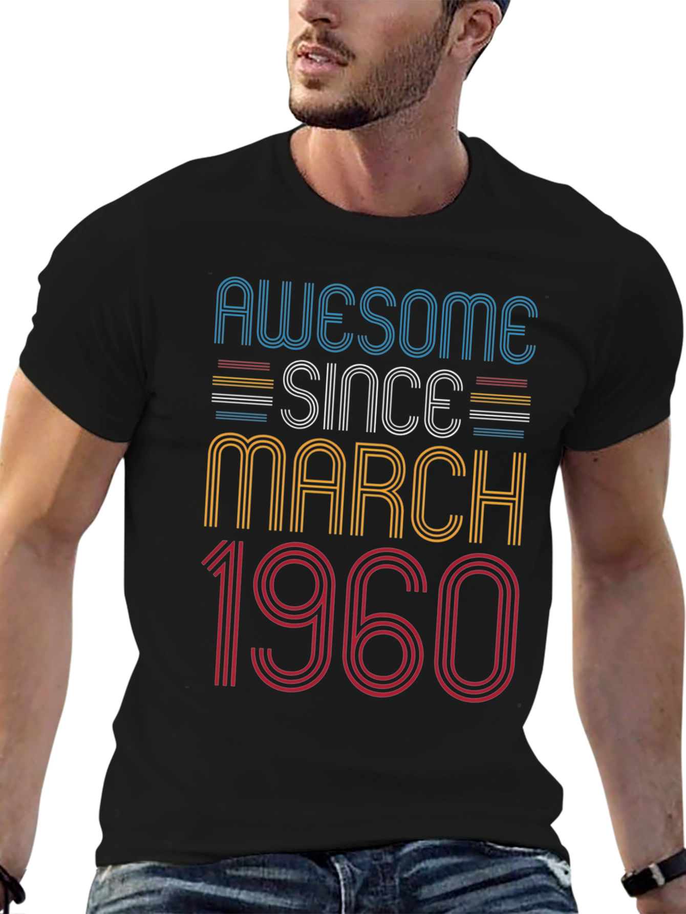 Awesome Since March 1960 Birthday T-Shirt