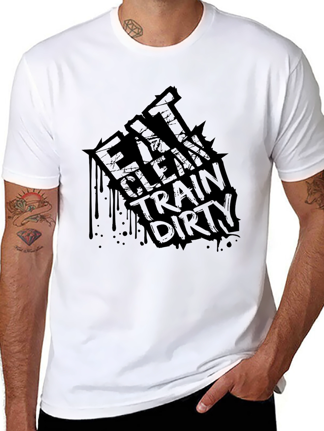 Eat Clean Train Dirty Graphic Tee