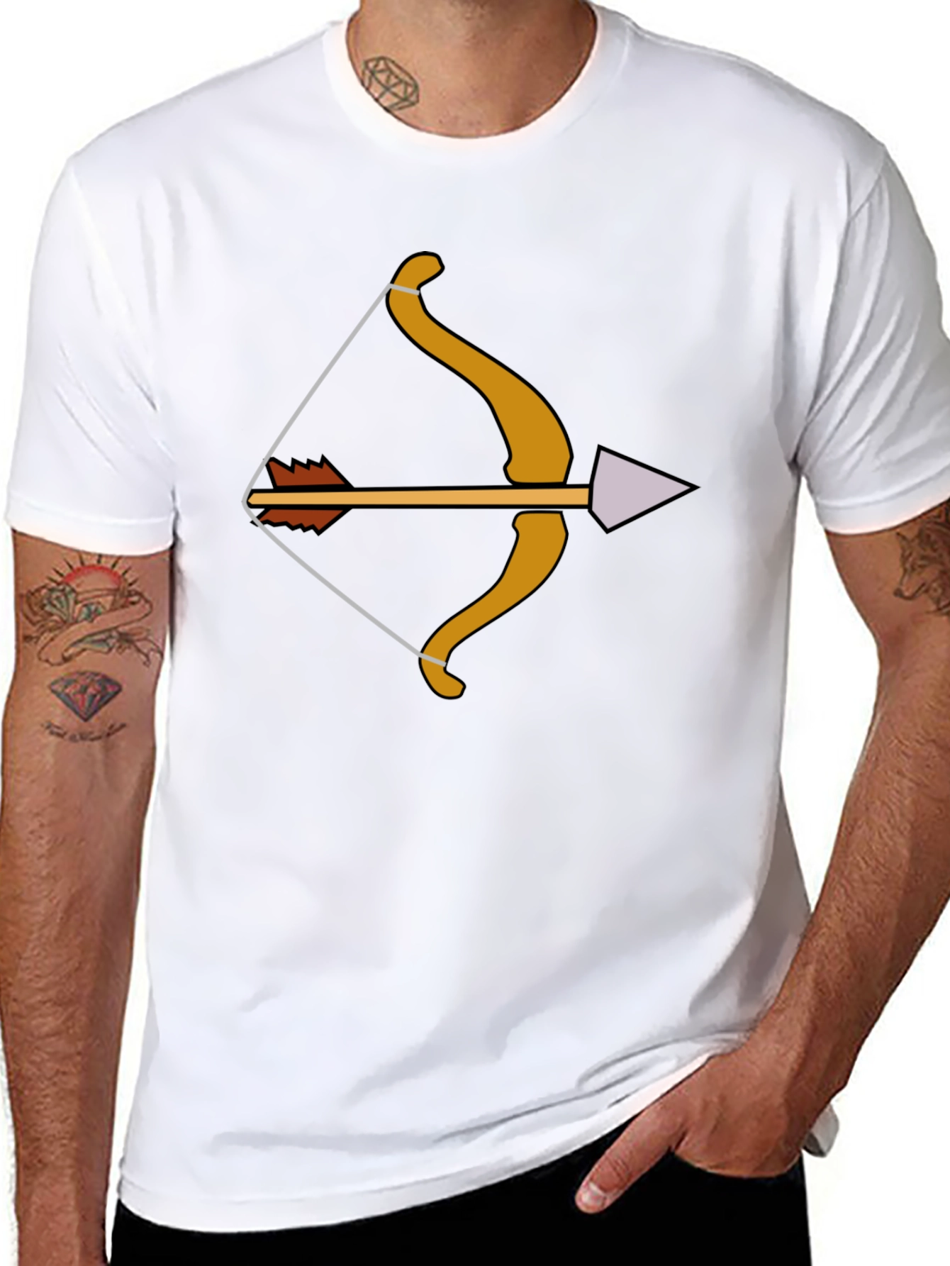 Bow & Arrow Graphic Tee - Archery Style