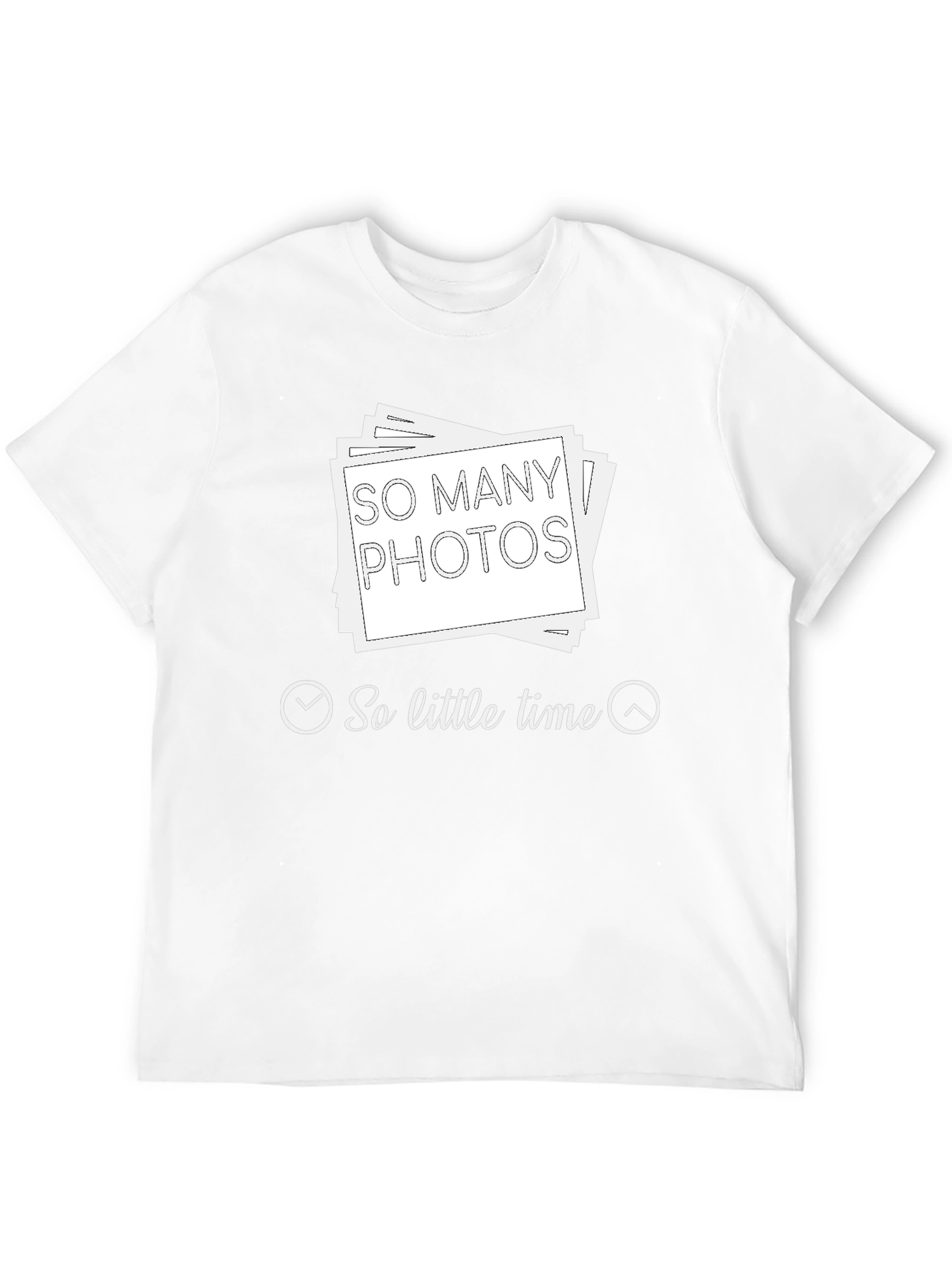 So Many Photos So Little Time Black T-Shirt