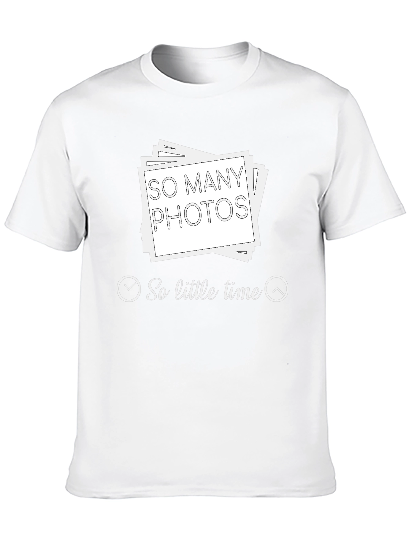 So Many Photos So Little Time Black T-Shirt