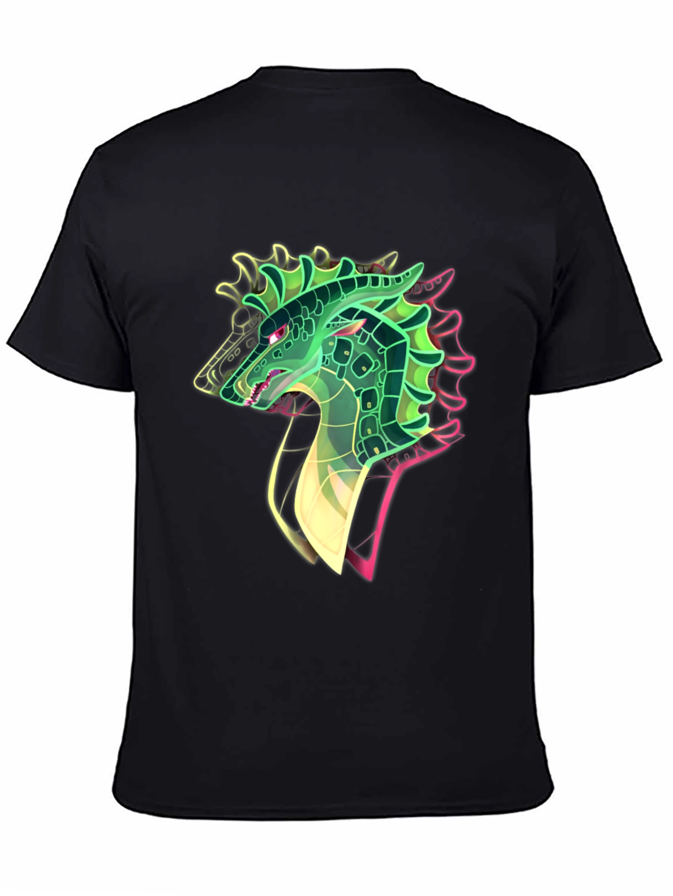 Dragon Head Graphic Black T-Shirt
