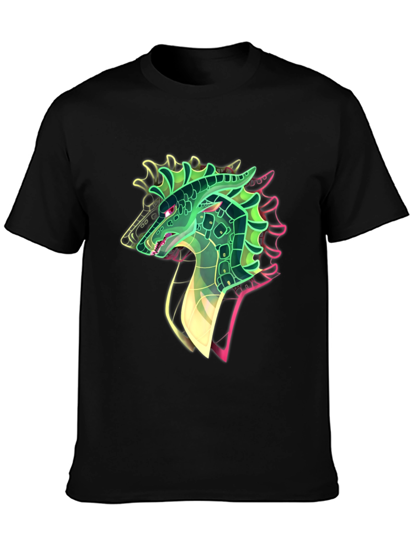 Dragon Head Graphic Black T-Shirt