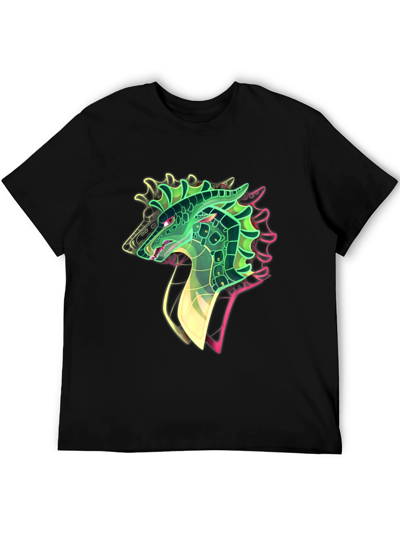 Dragon Head Graphic Black T-Shirt