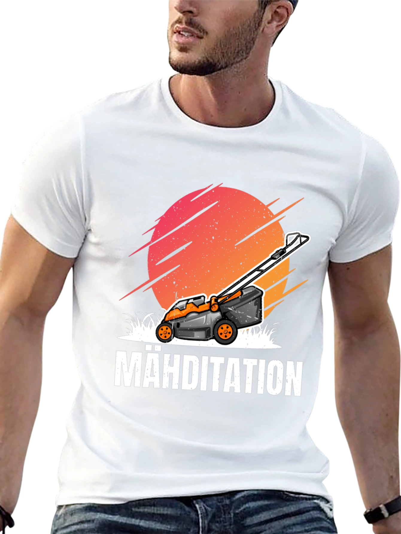 Mähditation Lawn Mower Graphic Tee