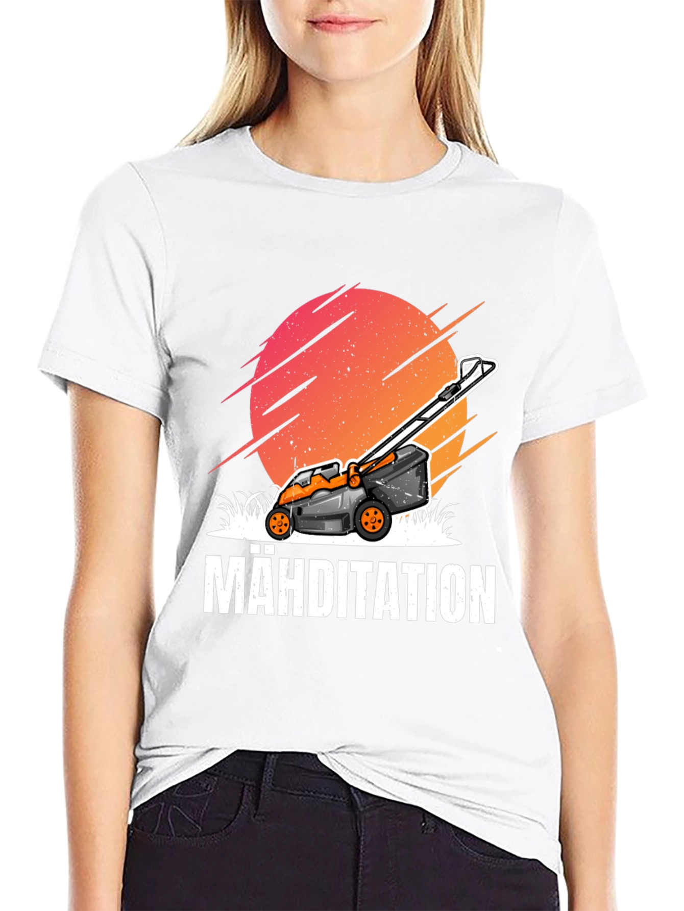 Mähditation Lawn Mower Graphic Tee
