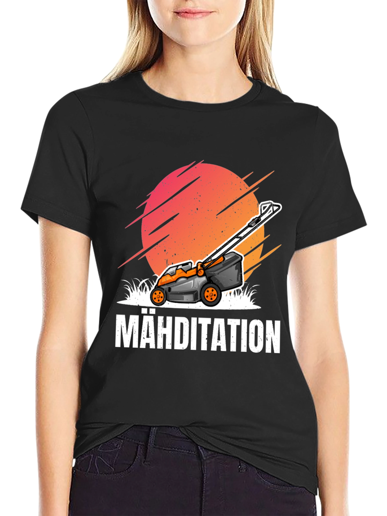 Mähditation Lawn Mower Graphic Tee