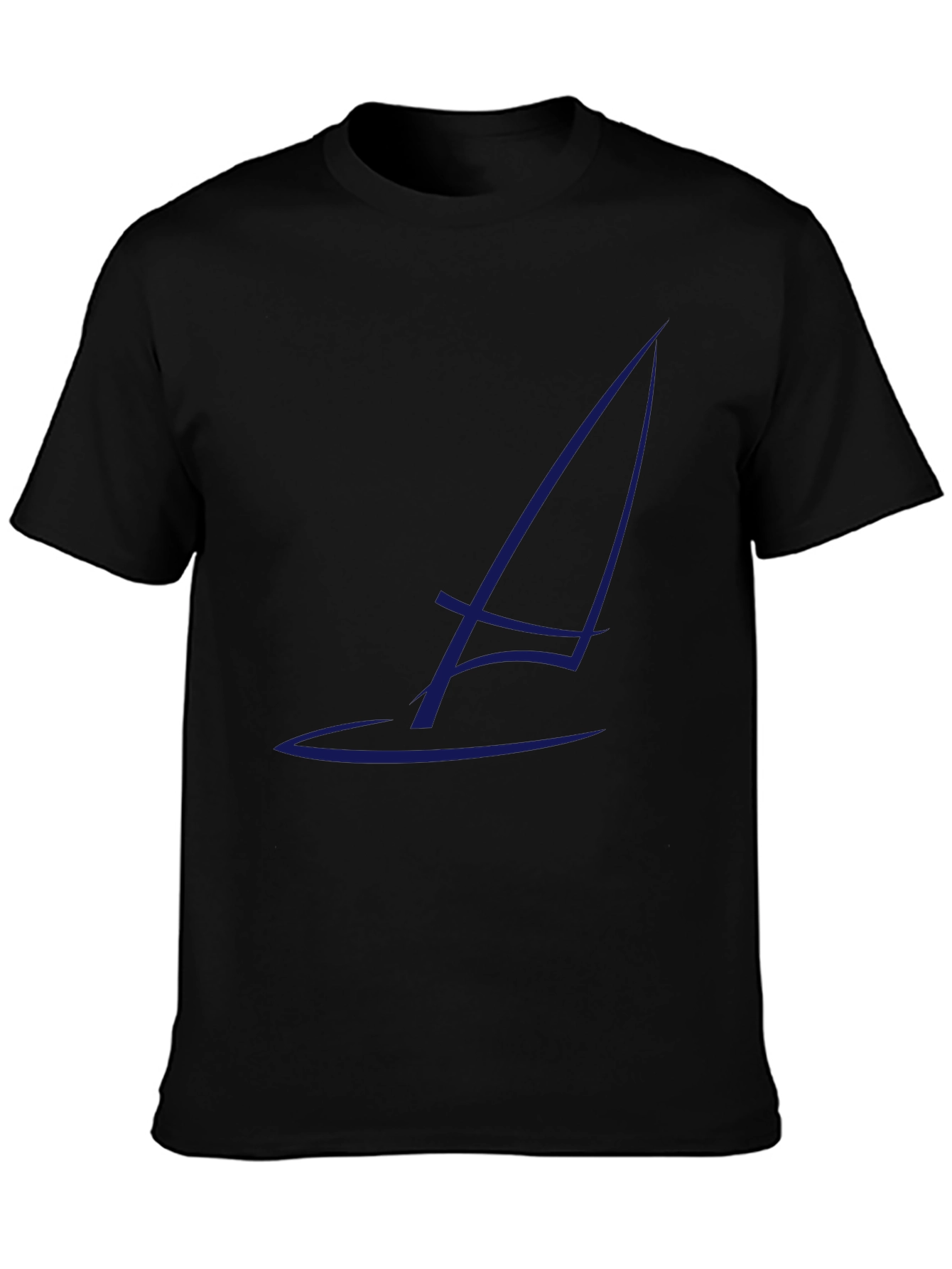 Sailboat Graphic Tee - Stylish Black T-Shirt