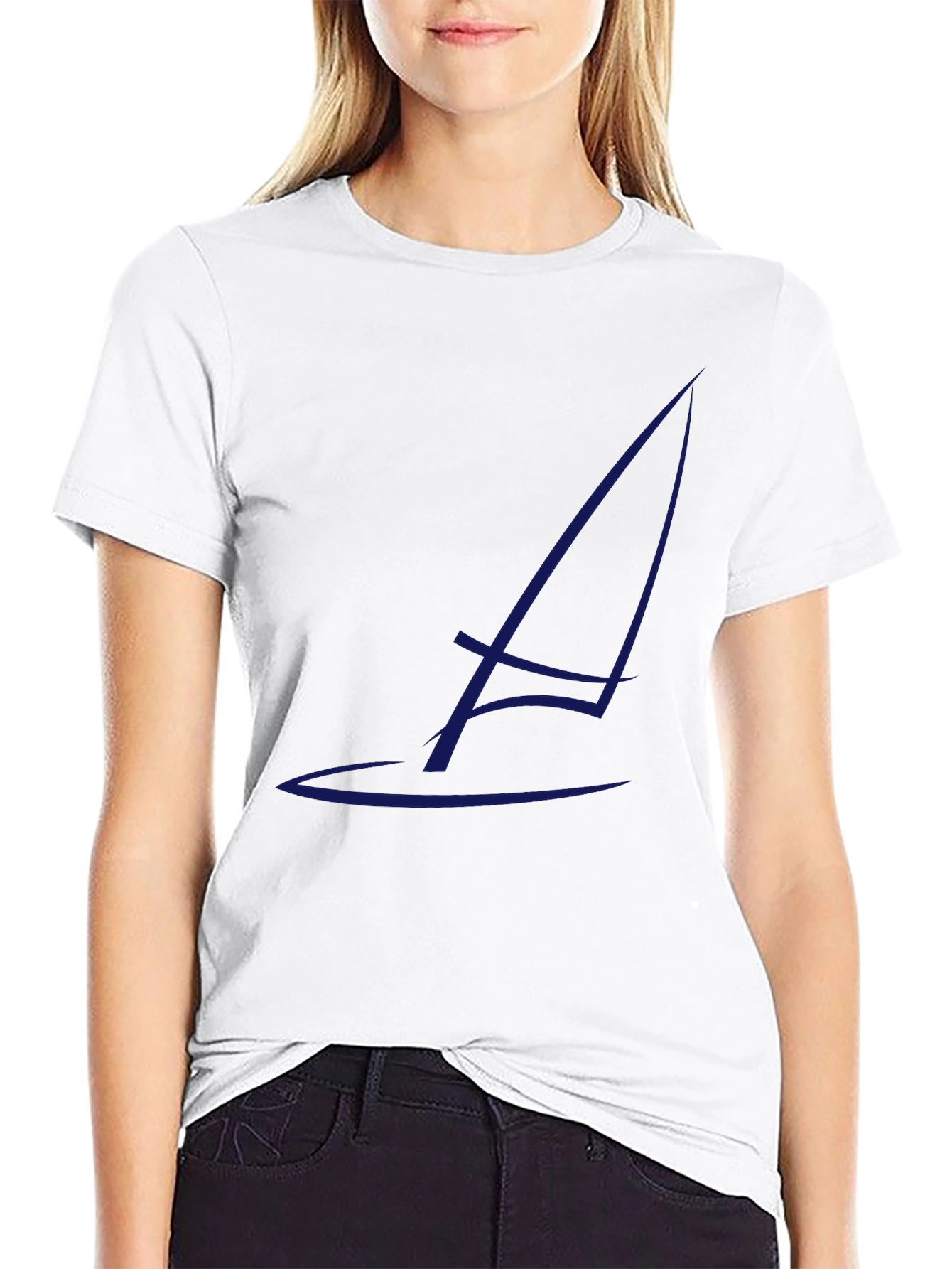 Sailboat Graphic Tee - Stylish Black T-Shirt