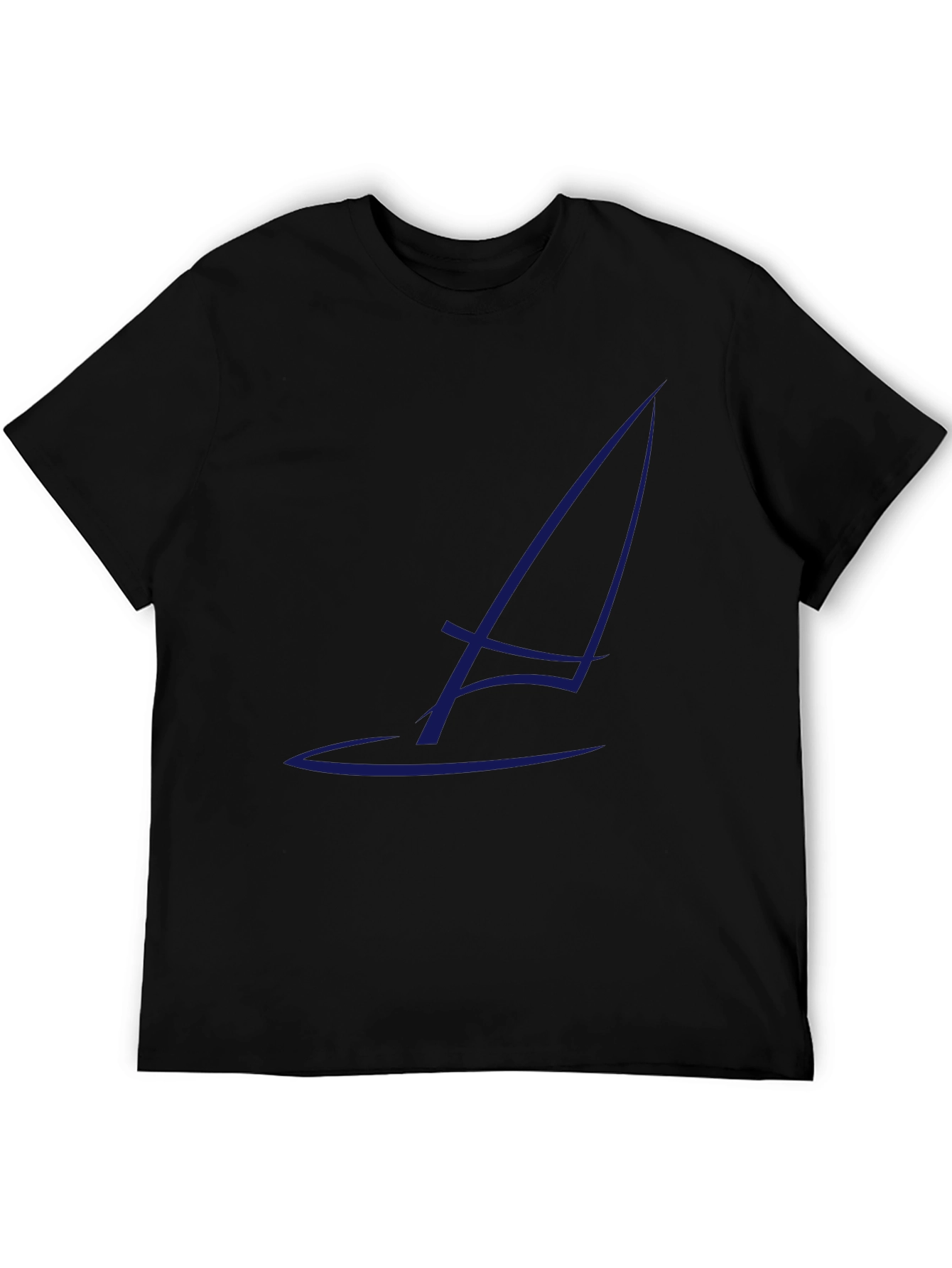 Sailboat Graphic Tee - Stylish Black T-Shirt