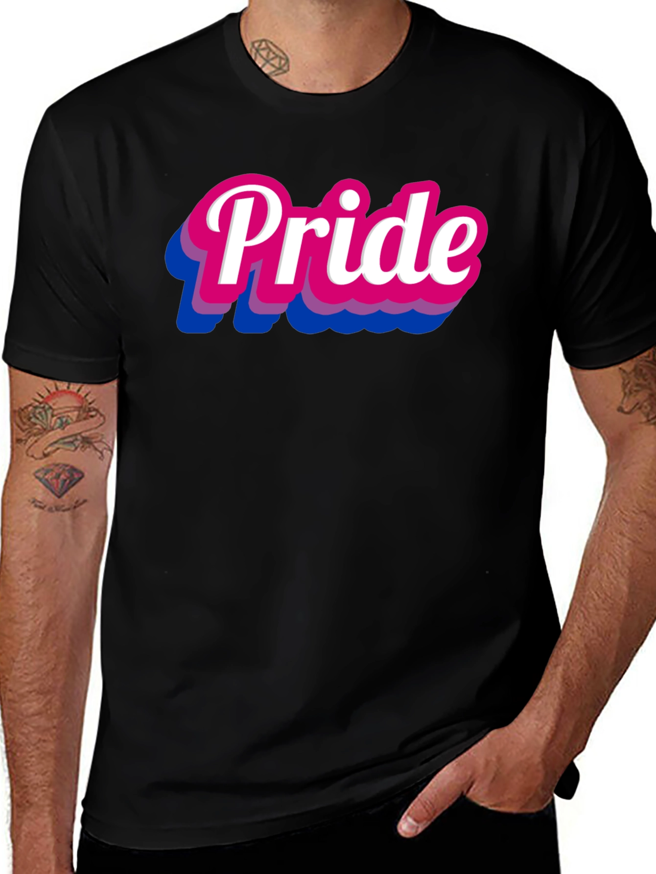 Bi Pride T-Shirt: LGBTQ+ Bisexual Pride Apparel