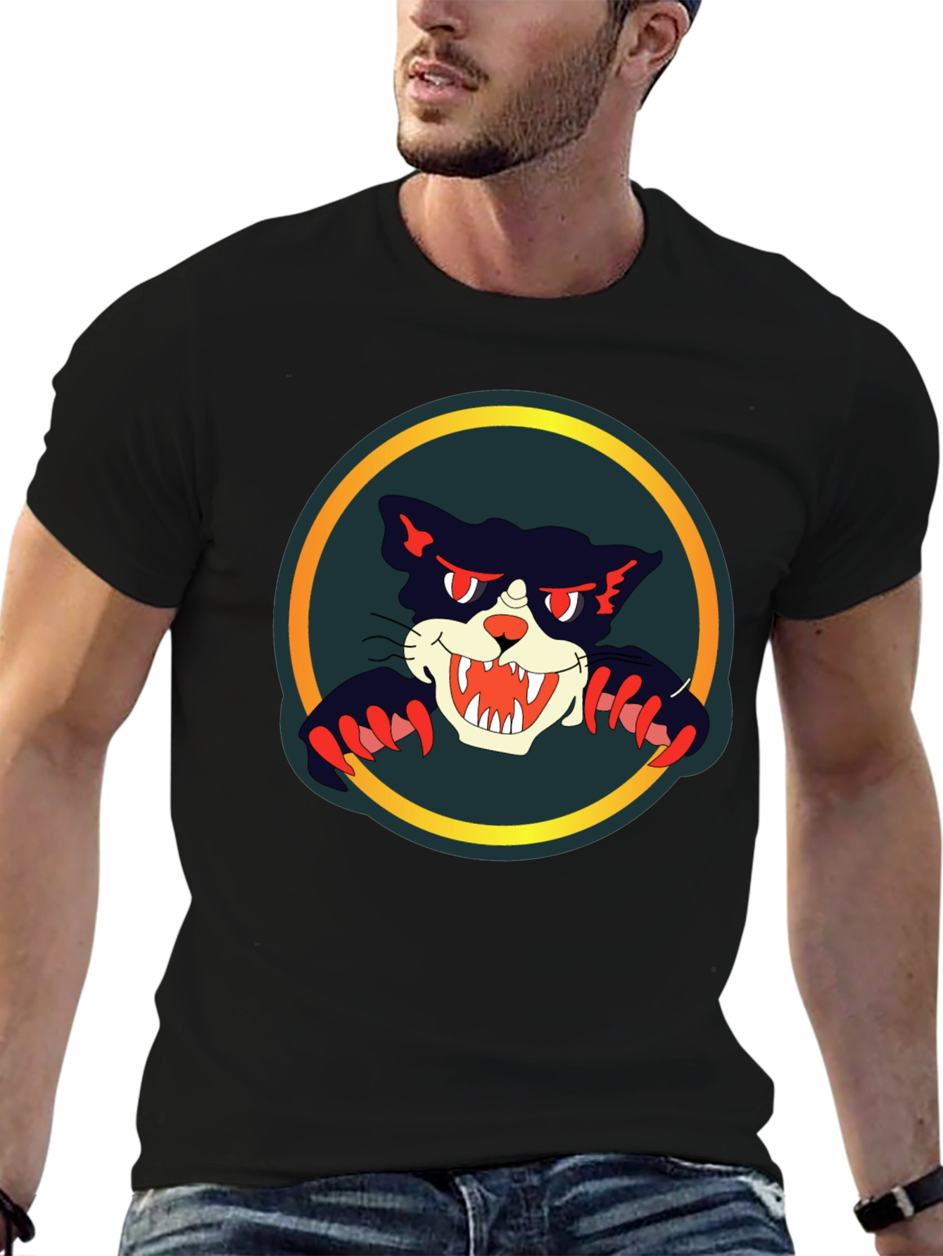 Black Cat Graphic Tee