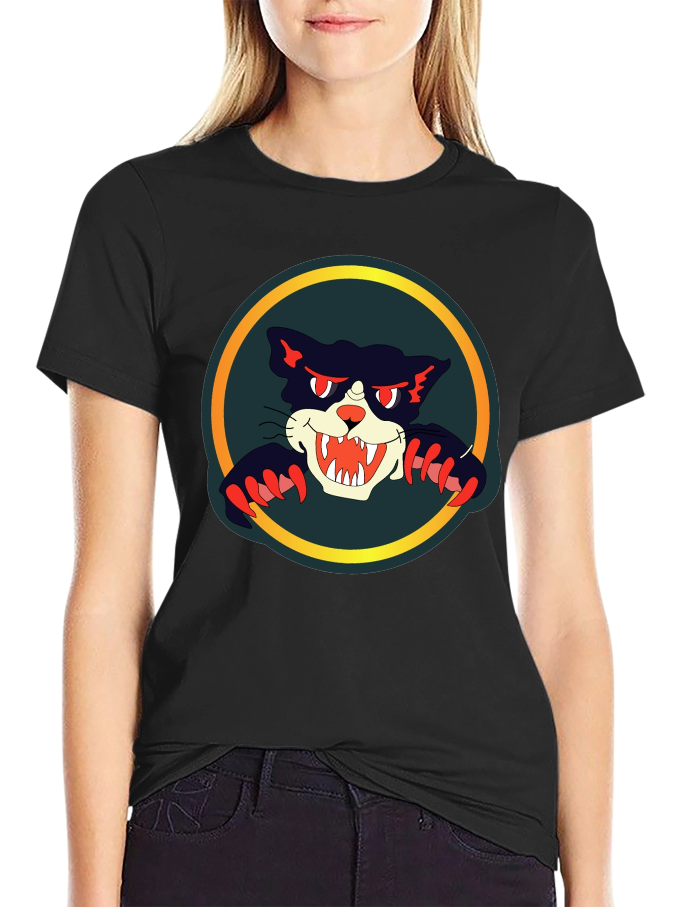 Black Cat Graphic Tee