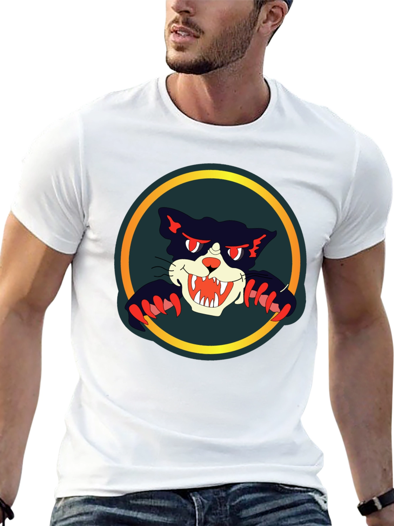 Black Cat Graphic Tee