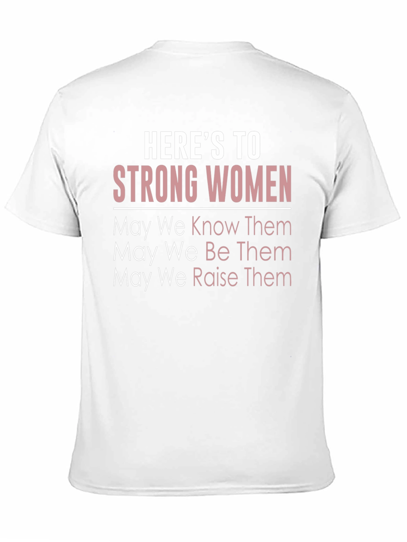 Heres To Strong Women Graphic Tee - Black