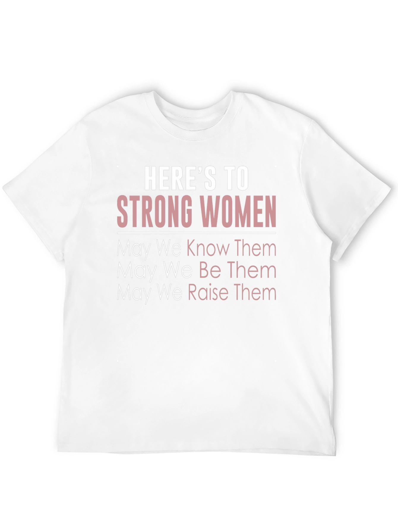 Heres To Strong Women Graphic Tee - Black