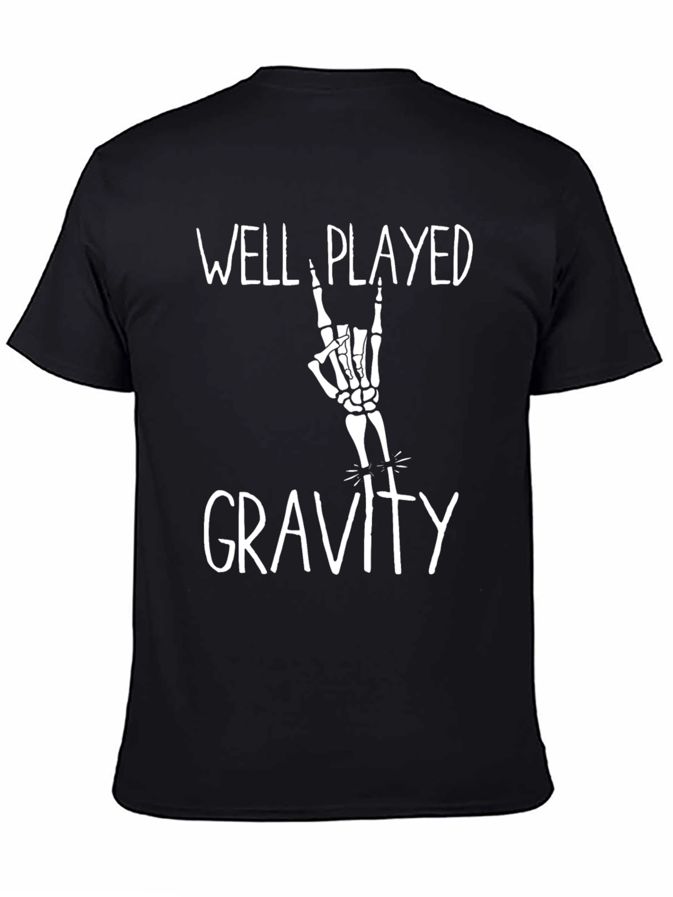 Well Played Gravity Skeleton Hand T-Shirt