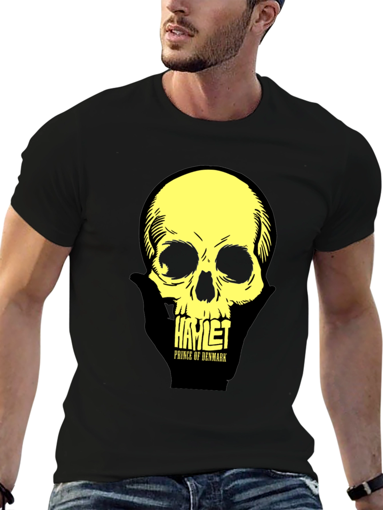 Hamlet Skull T-Shirt: Prince of Denmark Graphic Tee