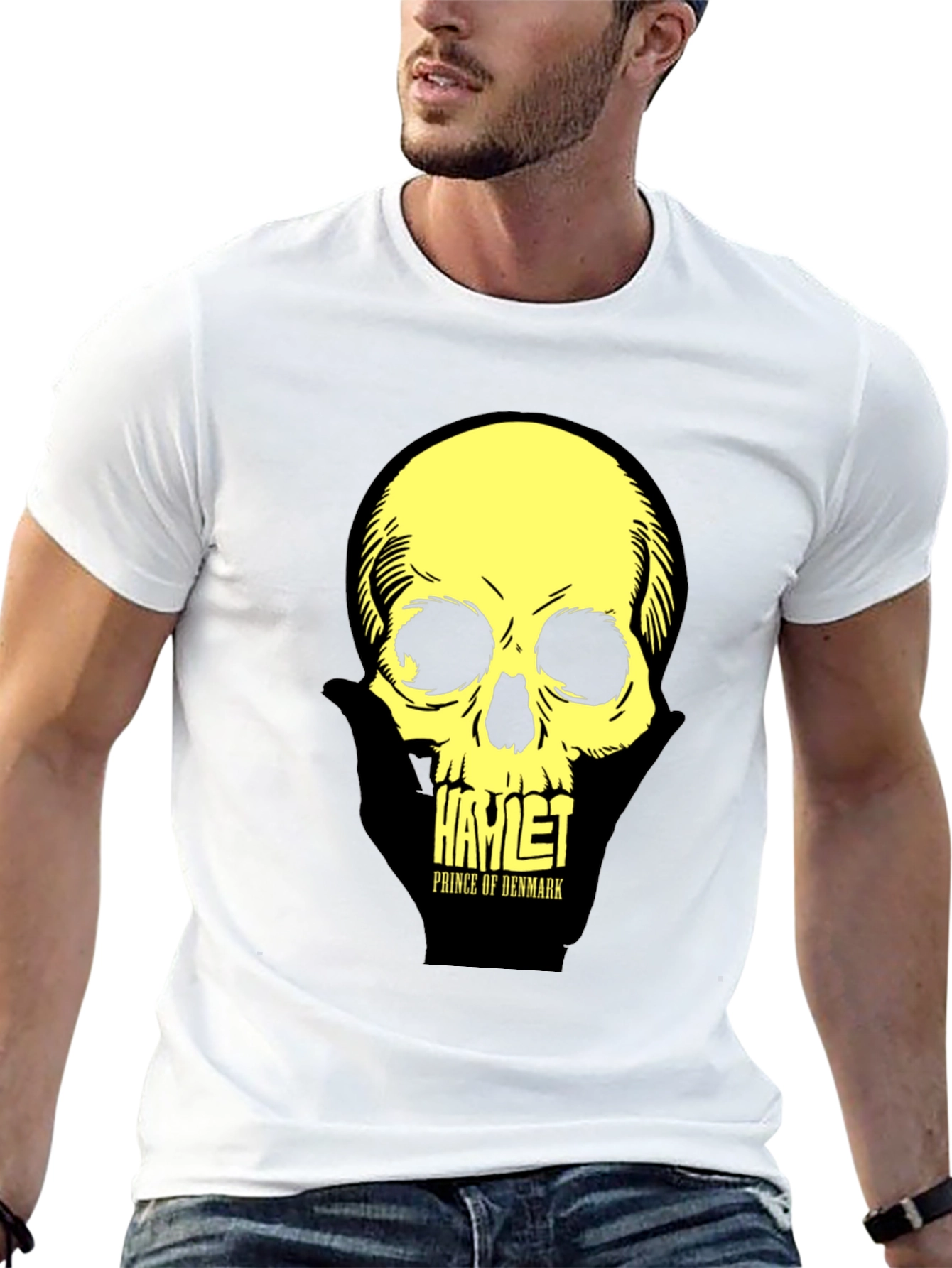 Hamlet Skull T-Shirt: Prince of Denmark Graphic Tee