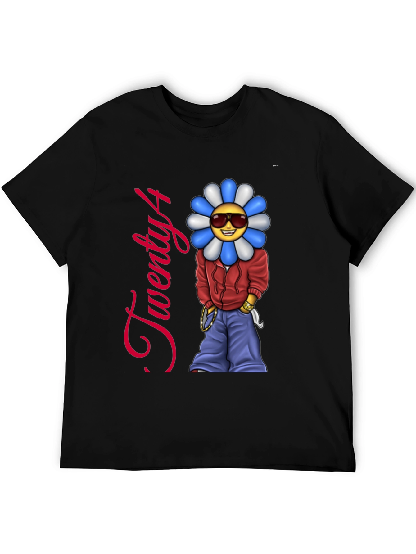 Twenty4 Flower Emoji Graphic Tee