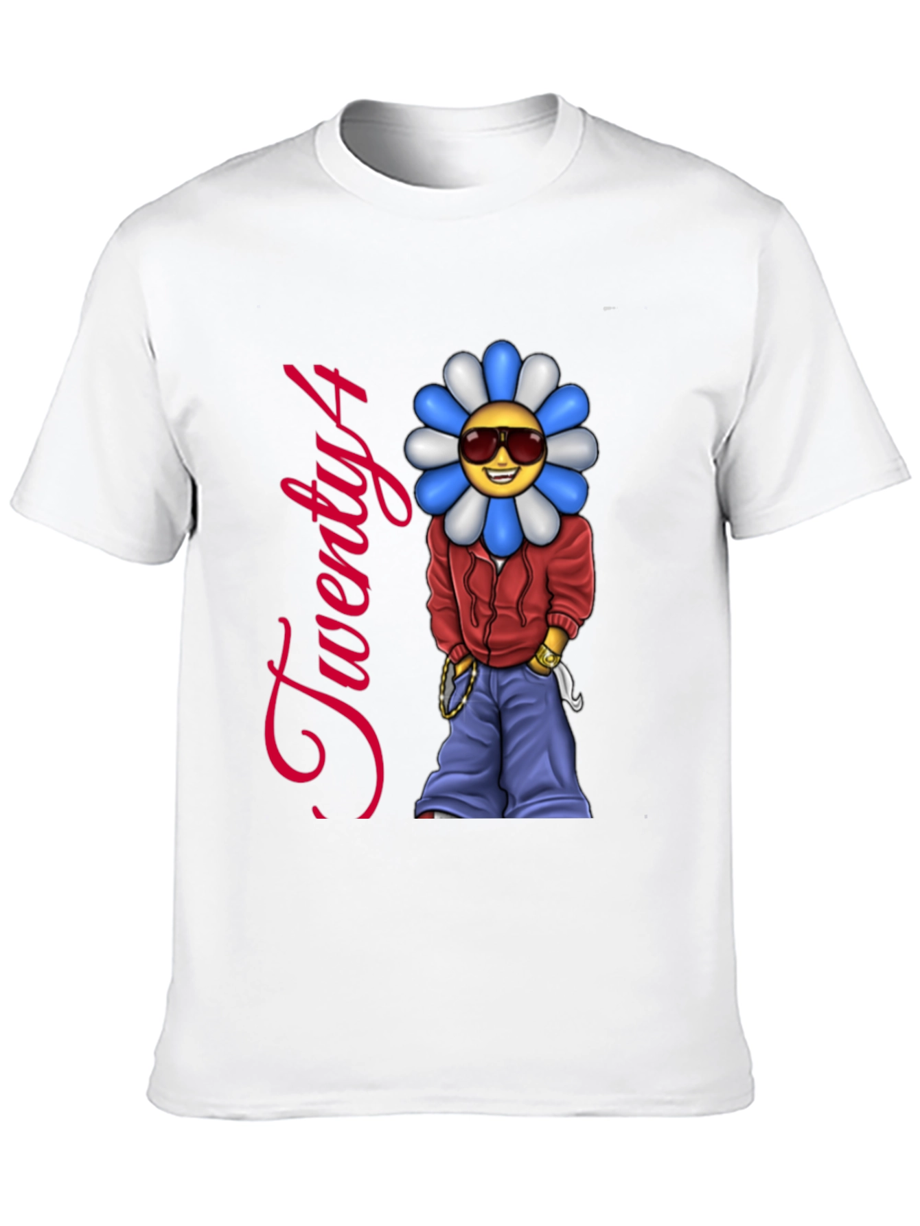 Twenty4 Flower Emoji Graphic Tee