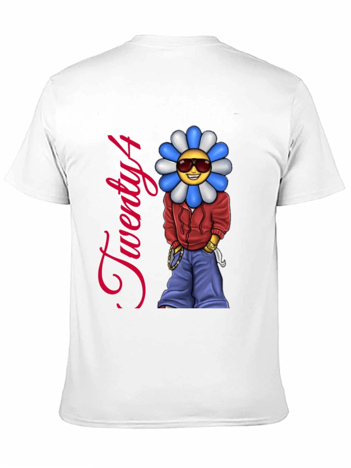 Twenty4 Flower Emoji Graphic Tee