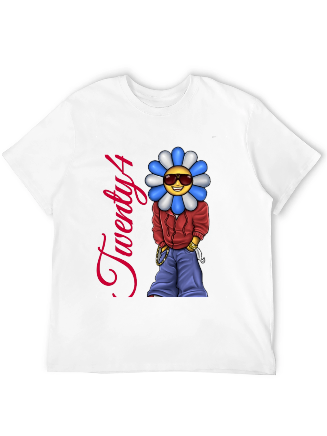 Twenty4 Flower Emoji Graphic Tee