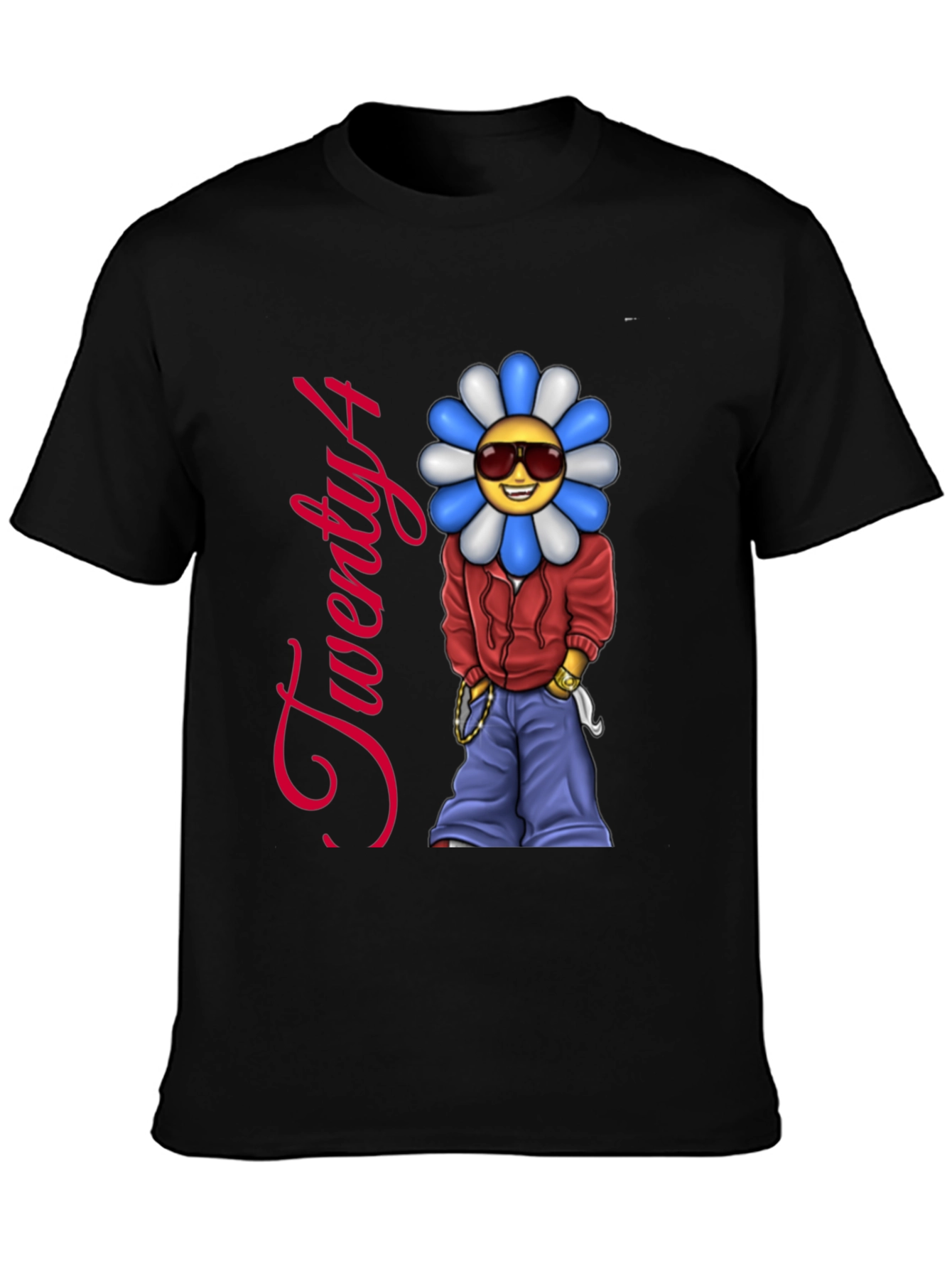 Twenty4 Flower Emoji Graphic Tee