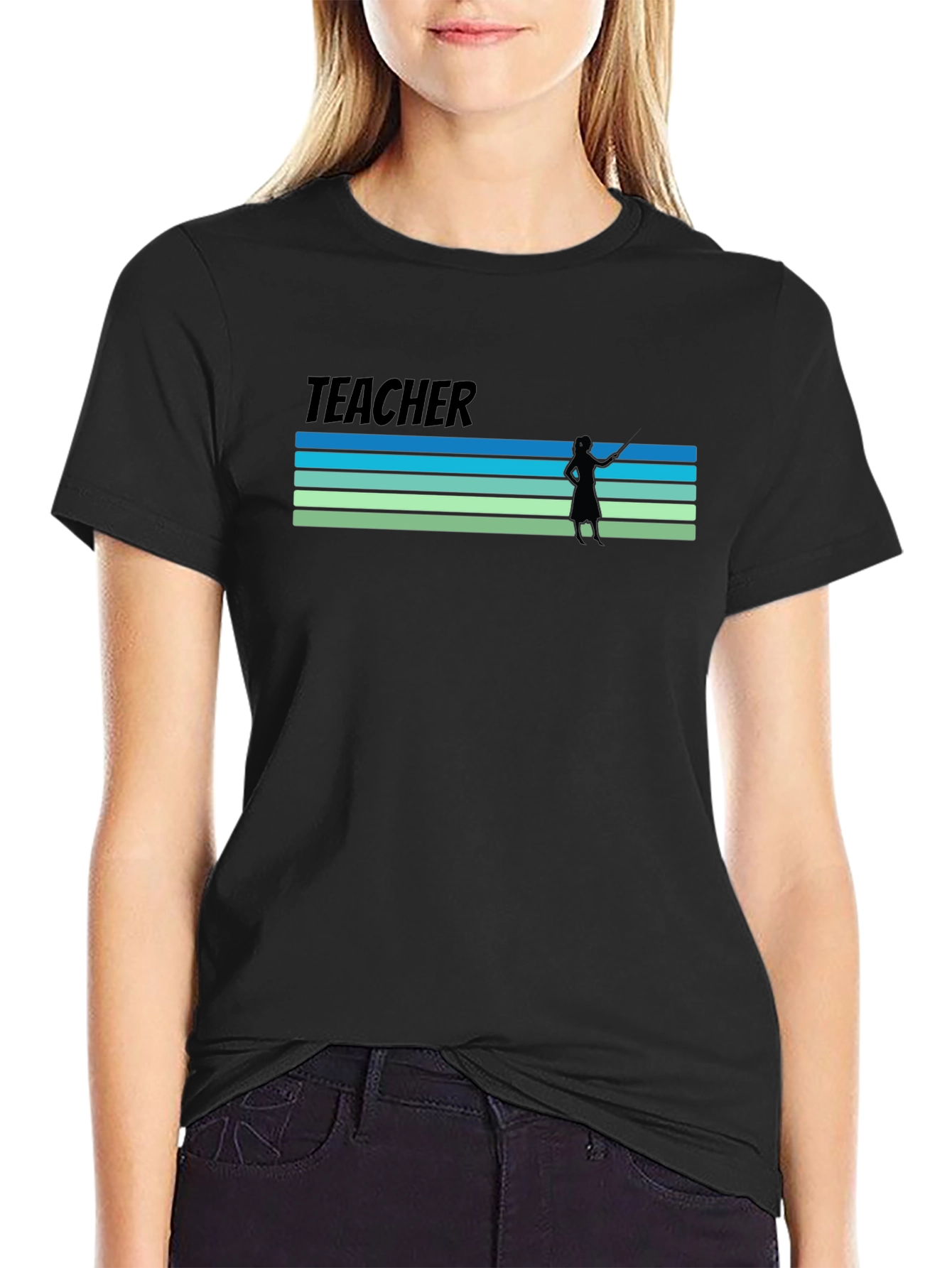 Retro Teacher Graphic T-Shirt