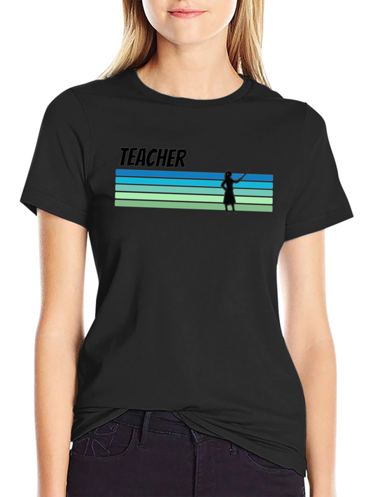 Retro Teacher Graphic T-Shirt