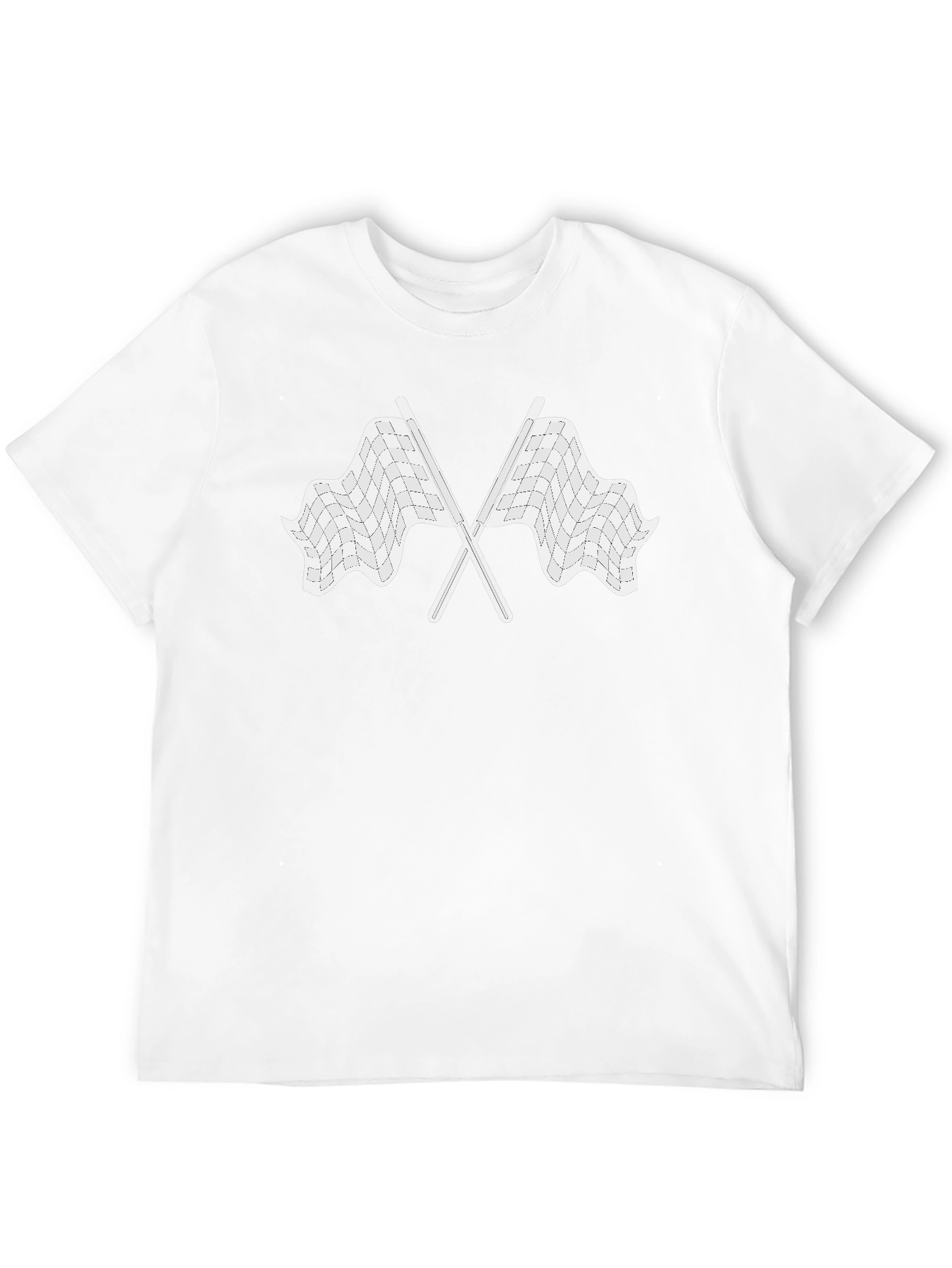 Checkered Flags Graphic Tee - Race Day Ready!