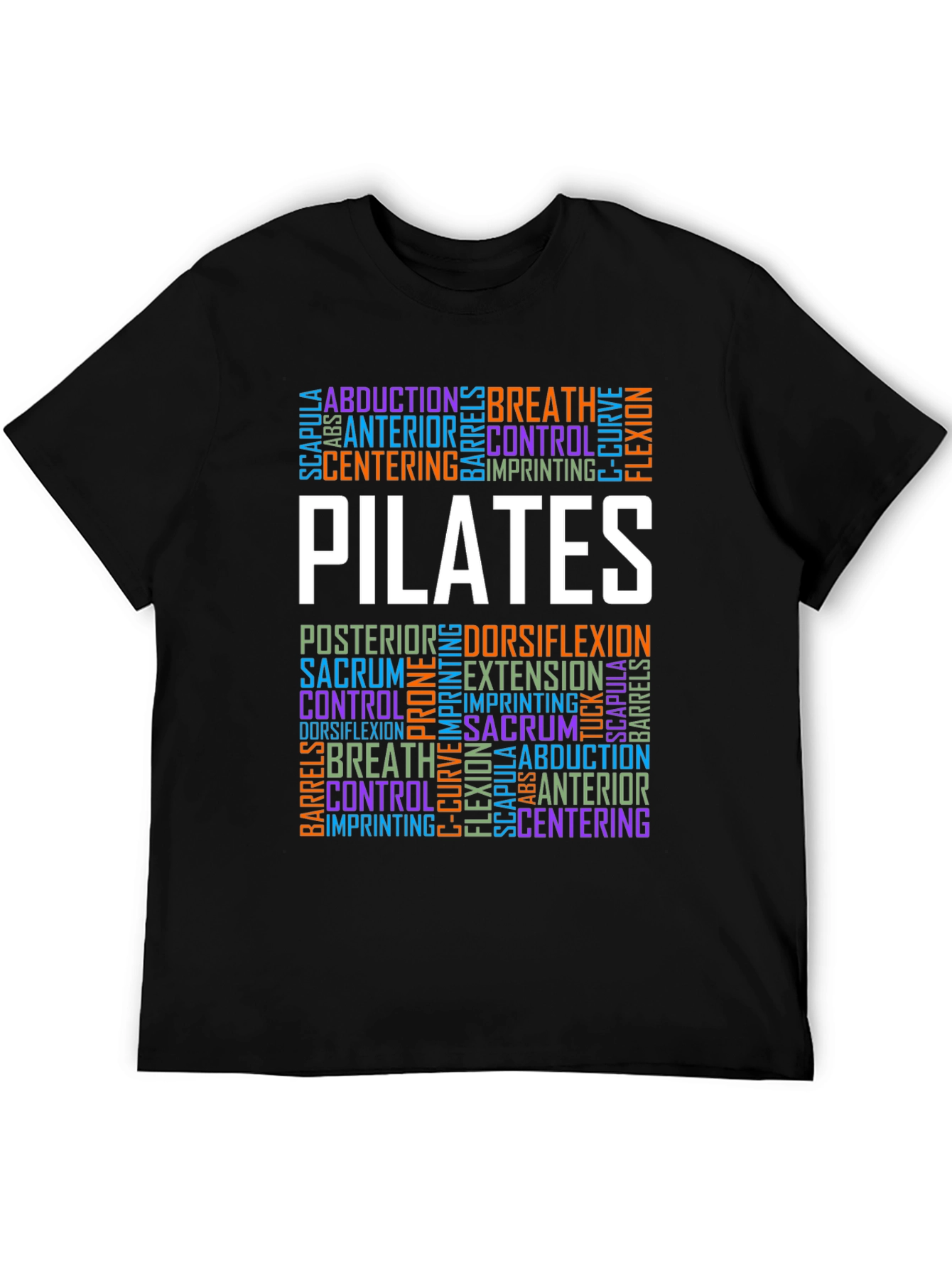 Pilates Word Art T-Shirt