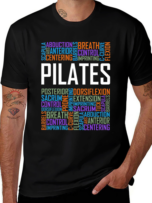 Pilates Word Art T-Shirt