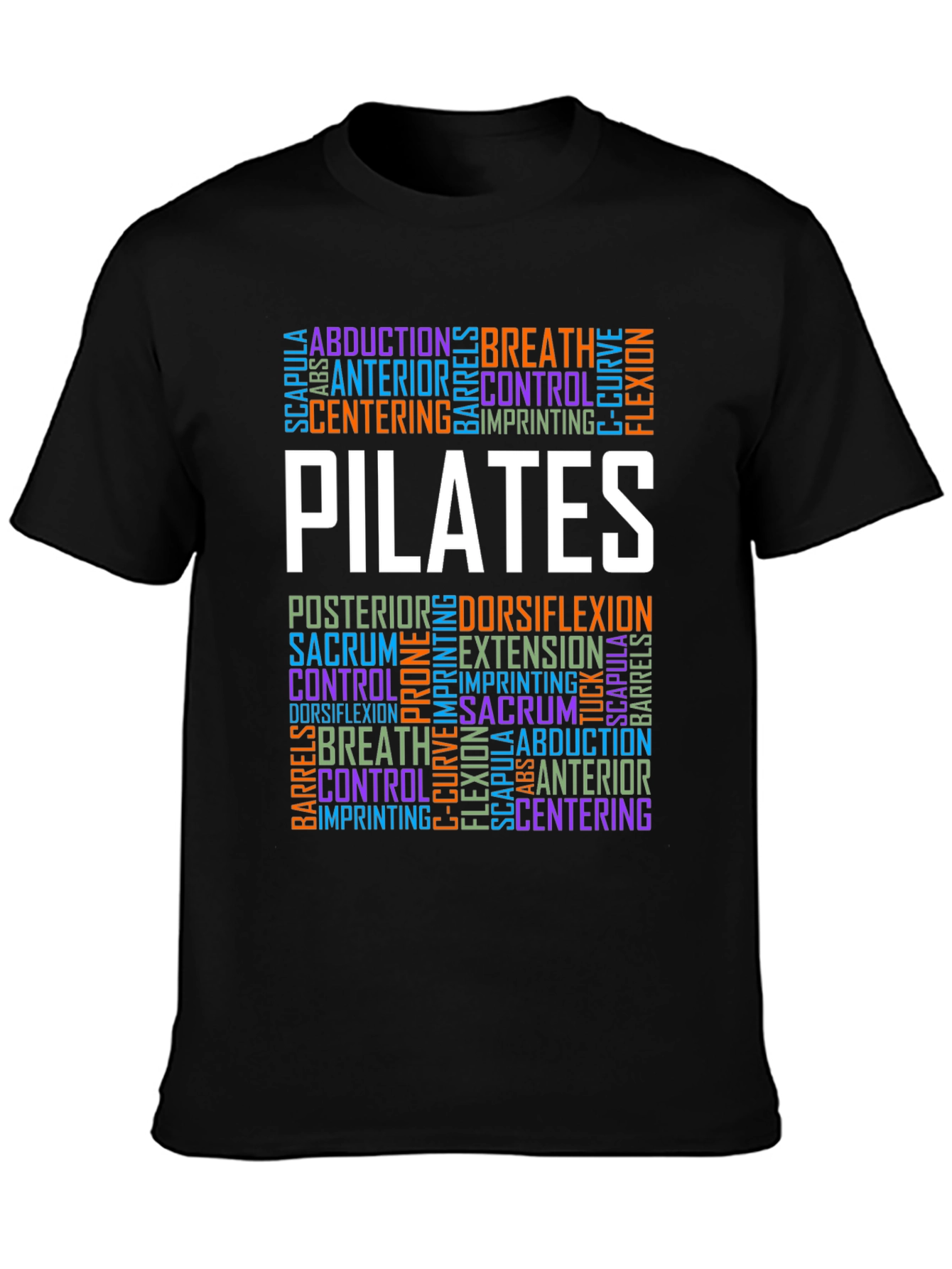 Pilates Word Art T-Shirt