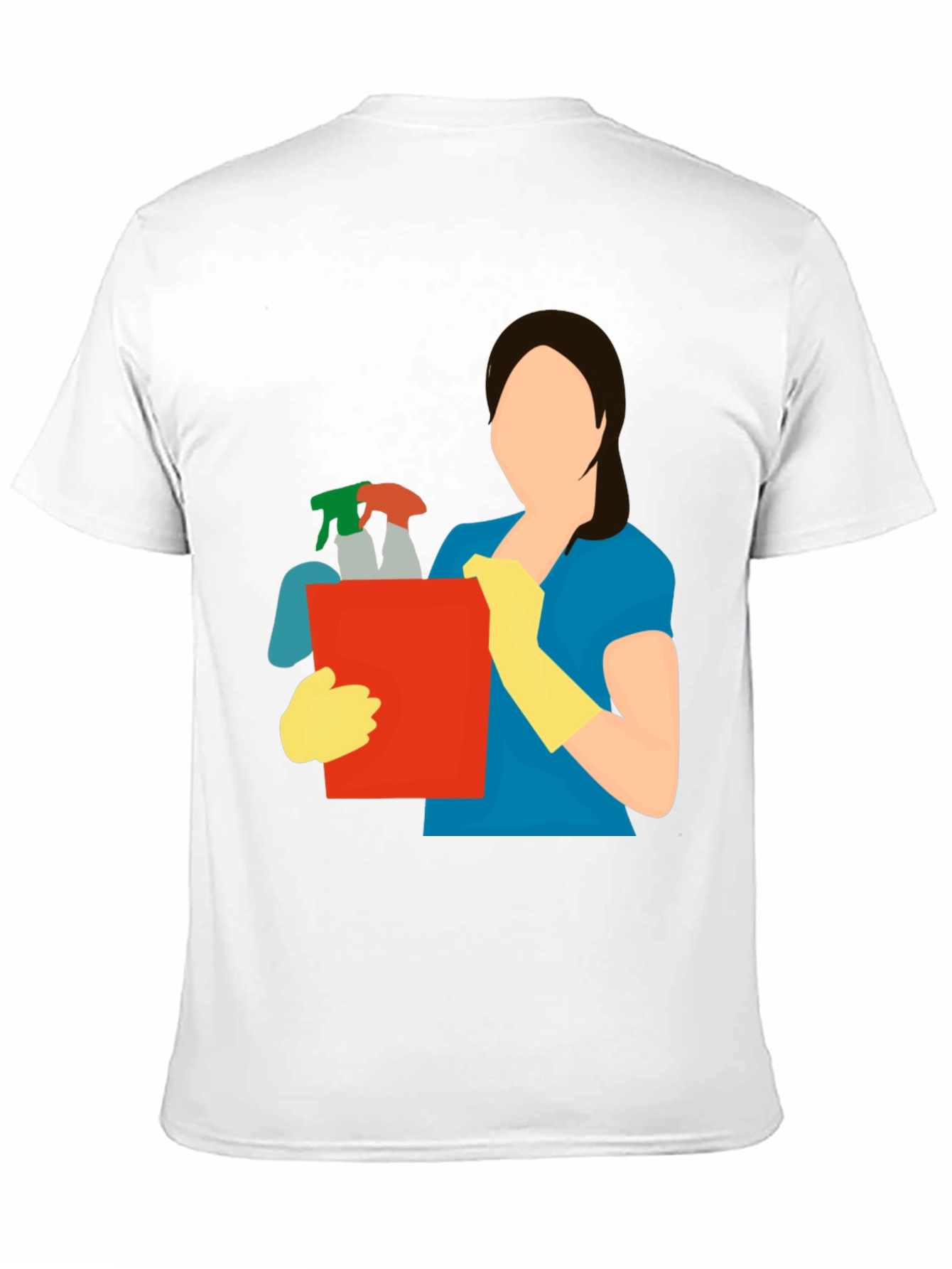 Cleaning Crew Graphic Tee - Black Cotton Blend
