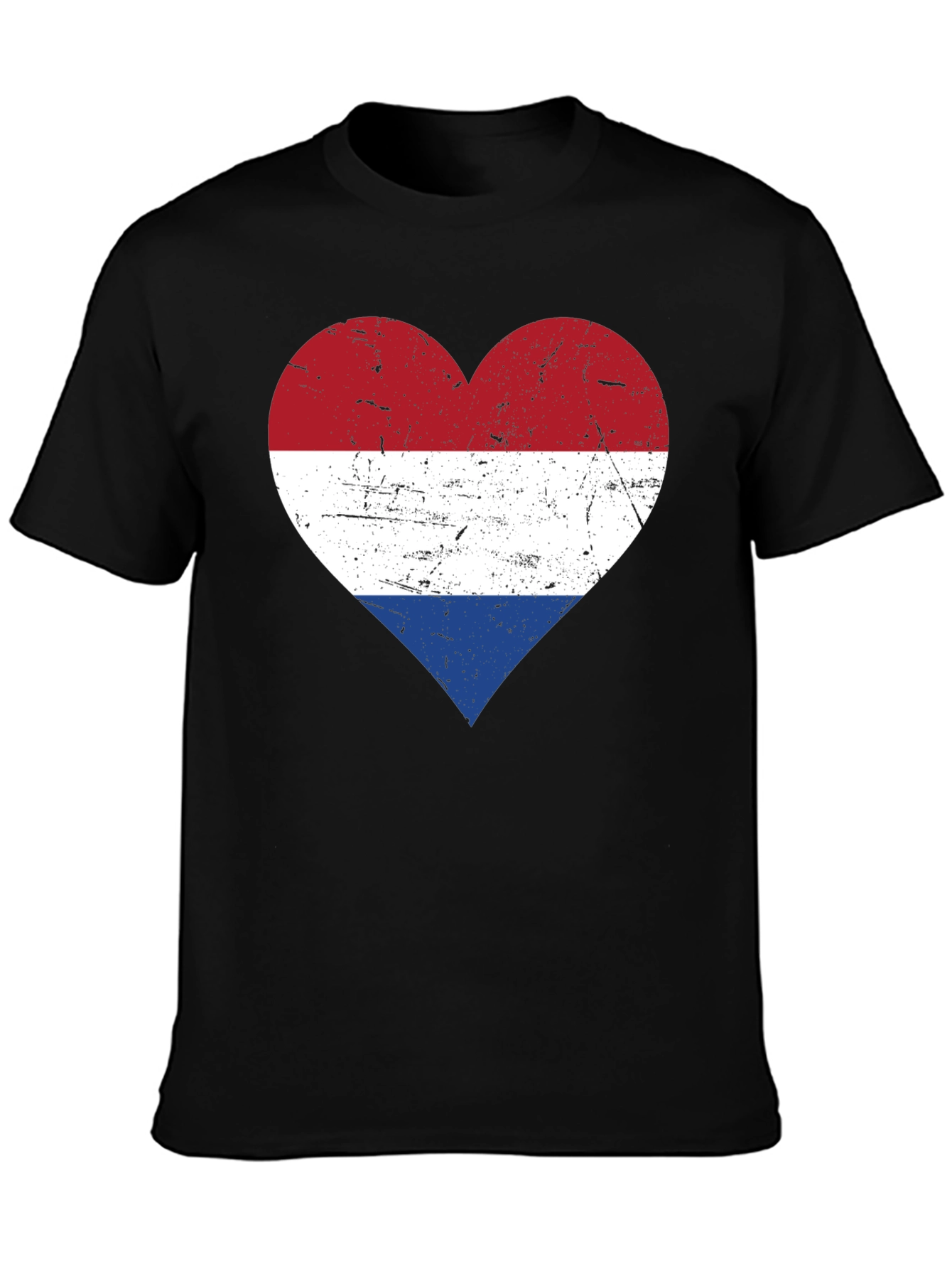 Netherlands Heart Flag Graphic Tee