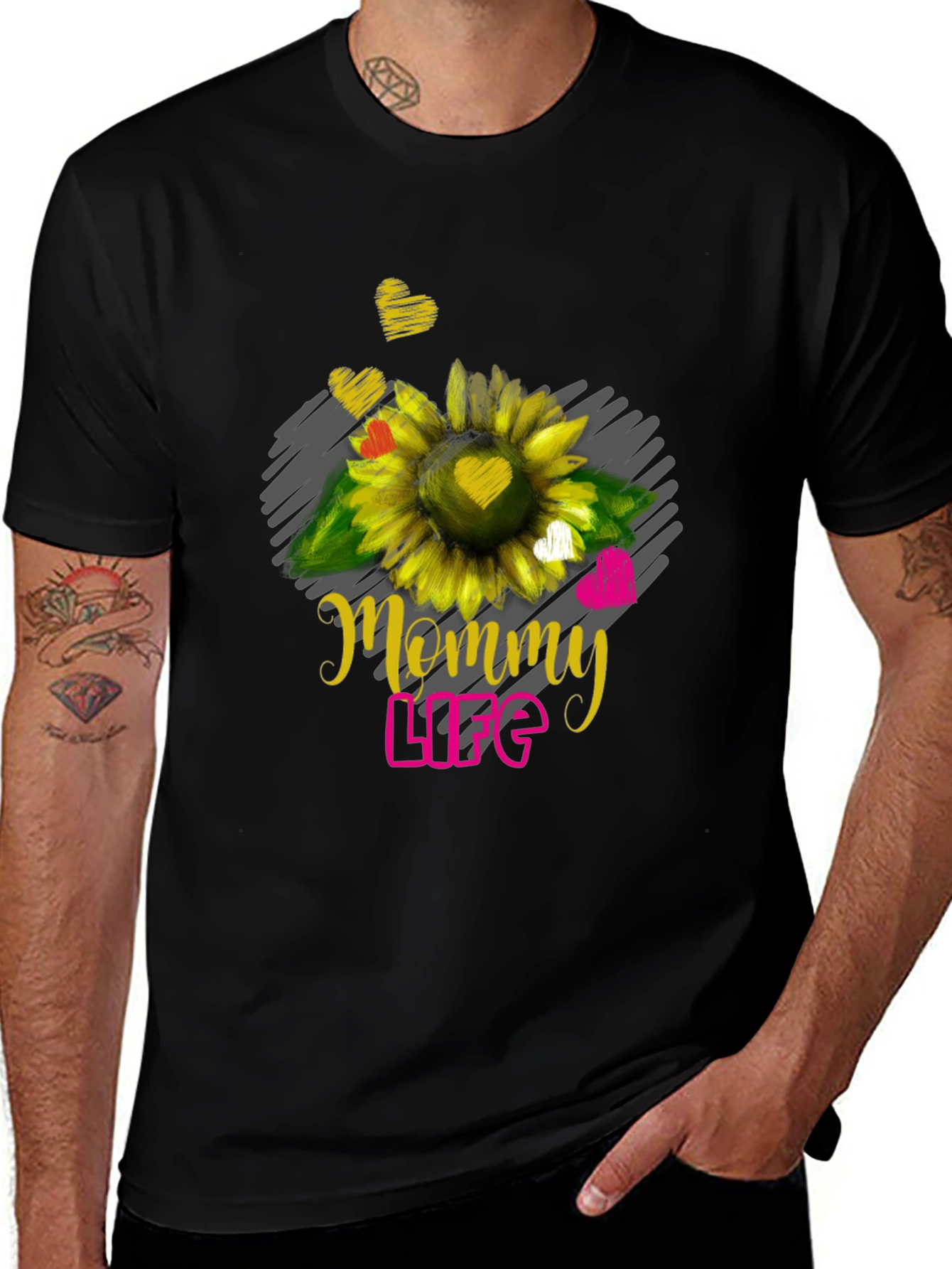 Mommy Life Sunflower Graphic Tee