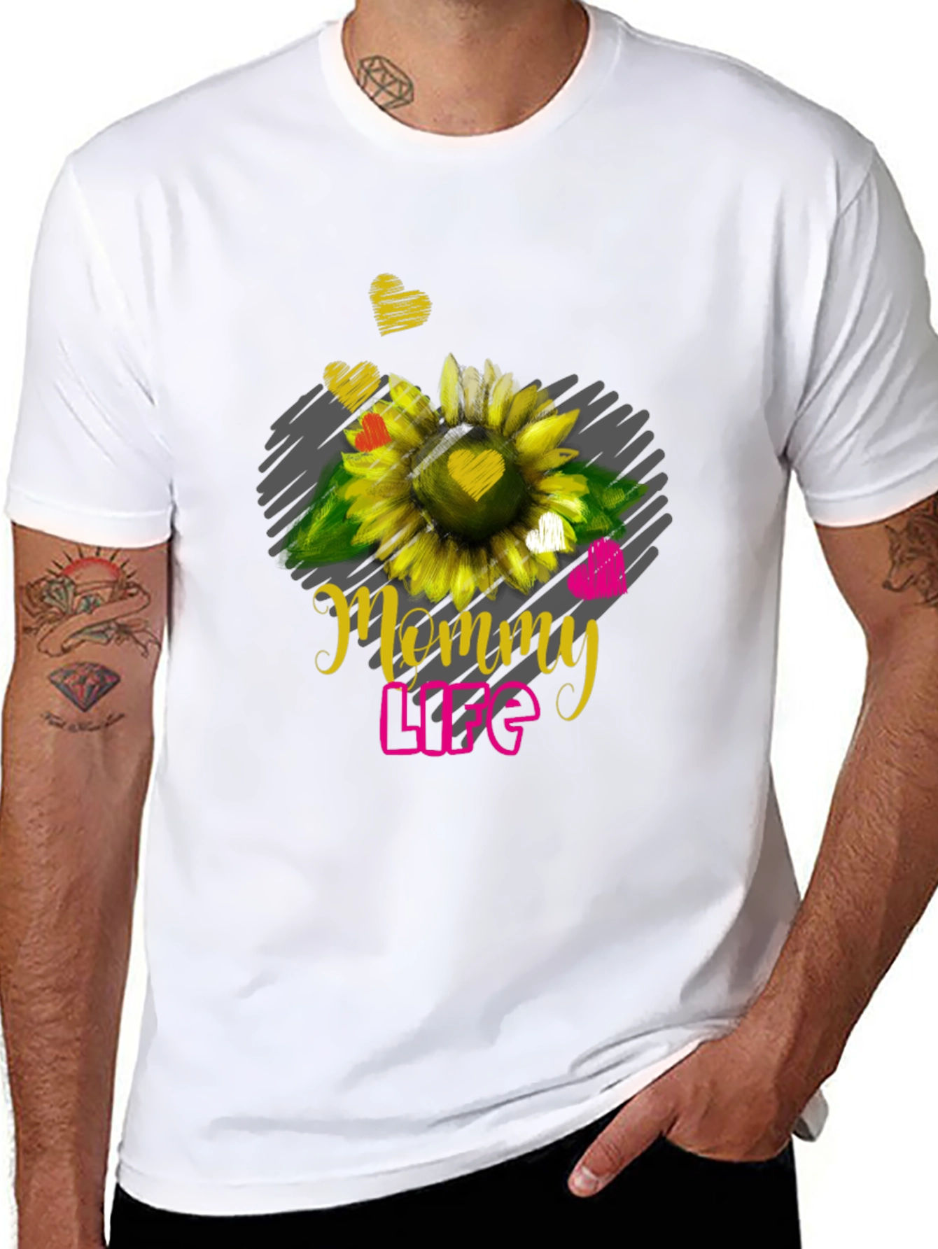 Mommy Life Sunflower Graphic Tee
