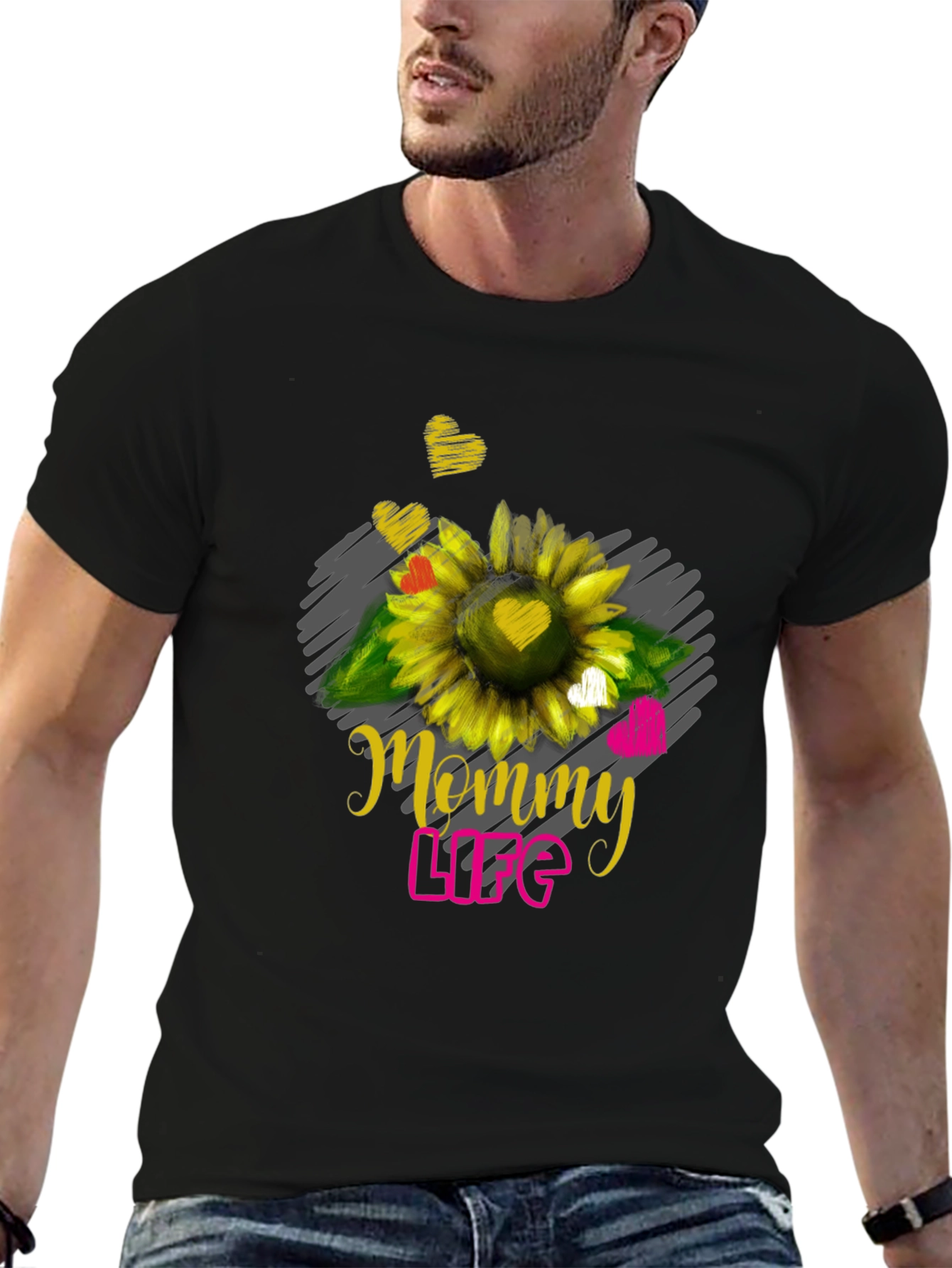 Mommy Life Sunflower Graphic Tee