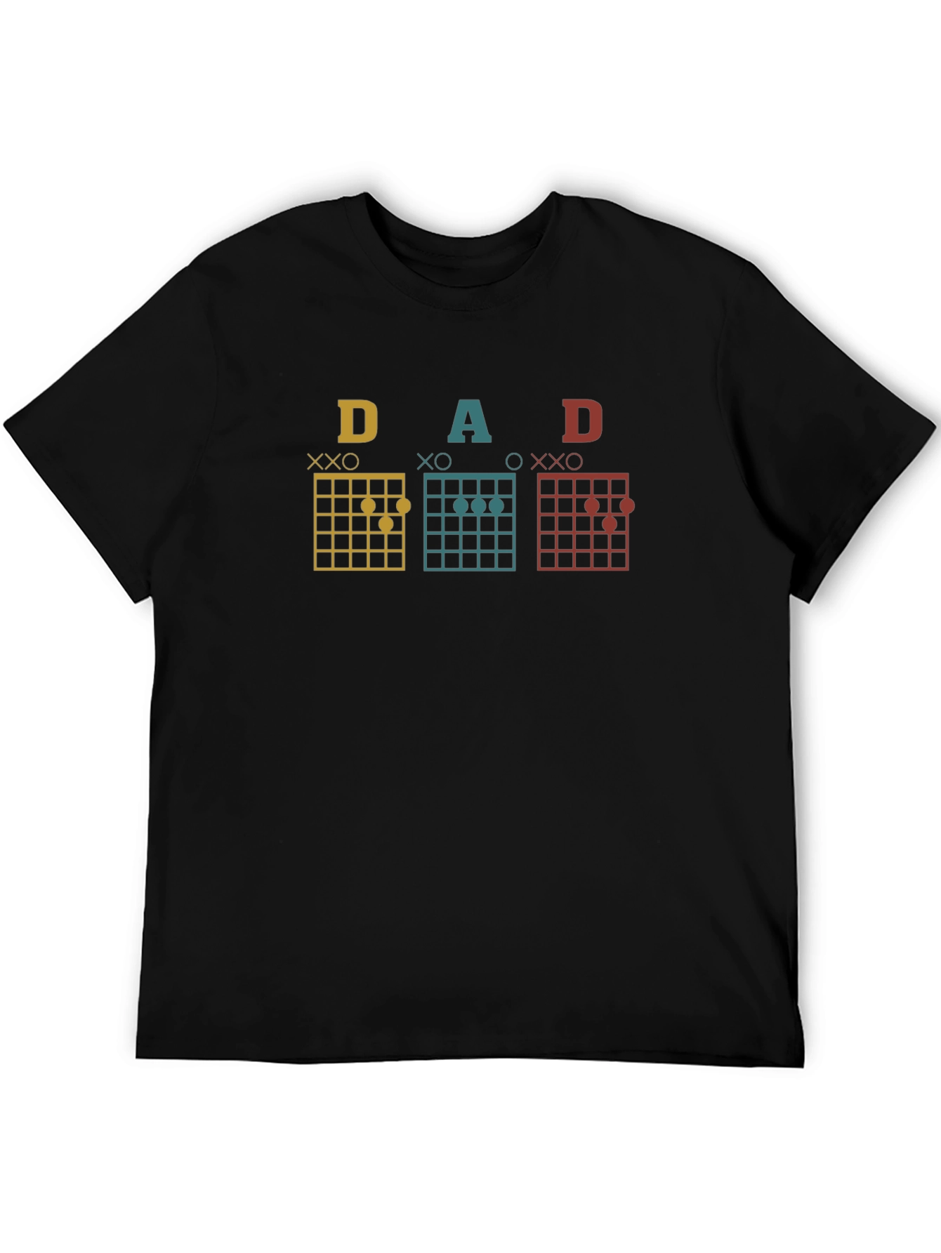 Dad Guitar Chords Graphic T-Shirt