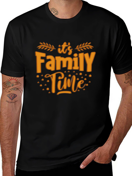 Family Time Black T-Shirt