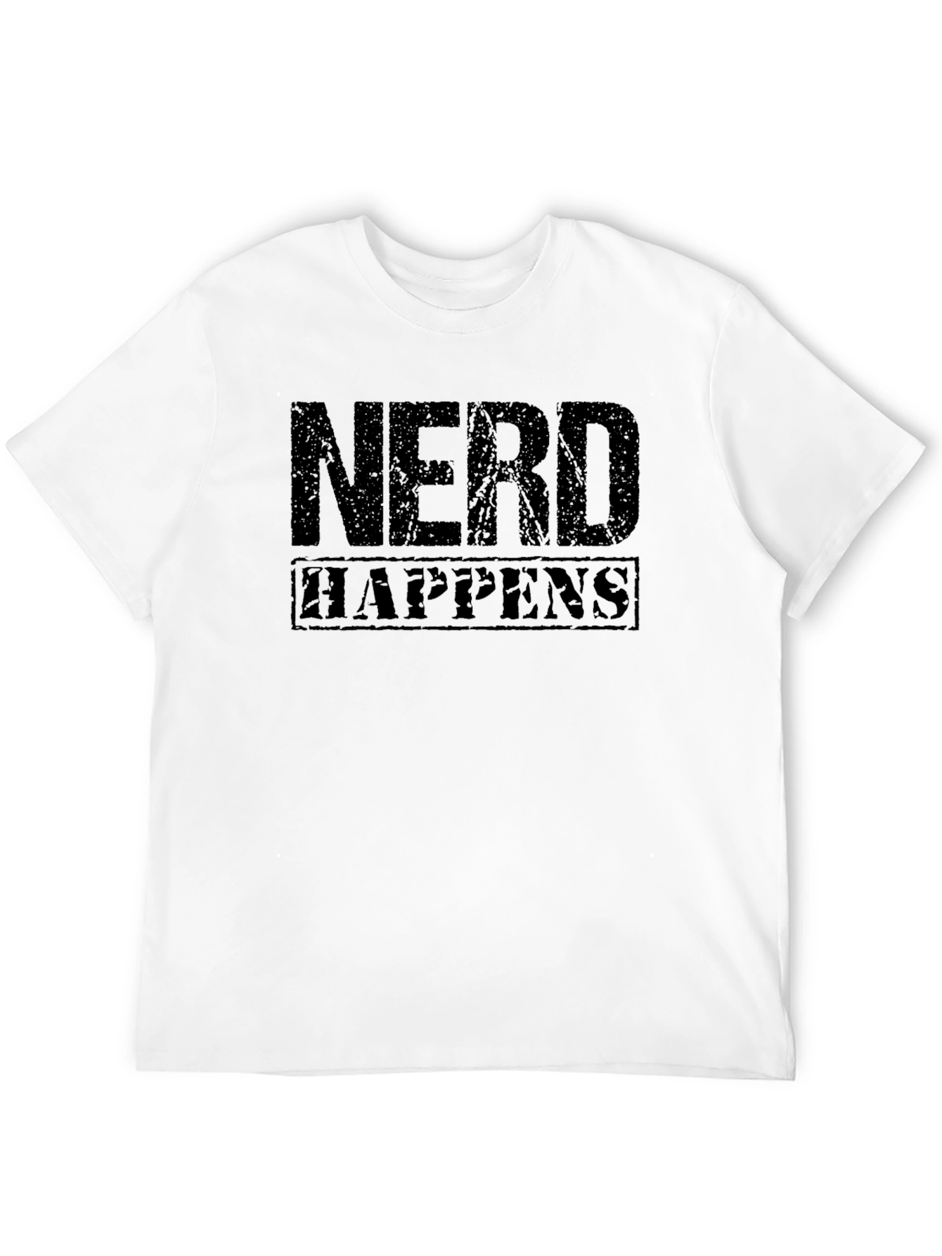 Nerd Happens Graphic Tee - Black T-Shirt