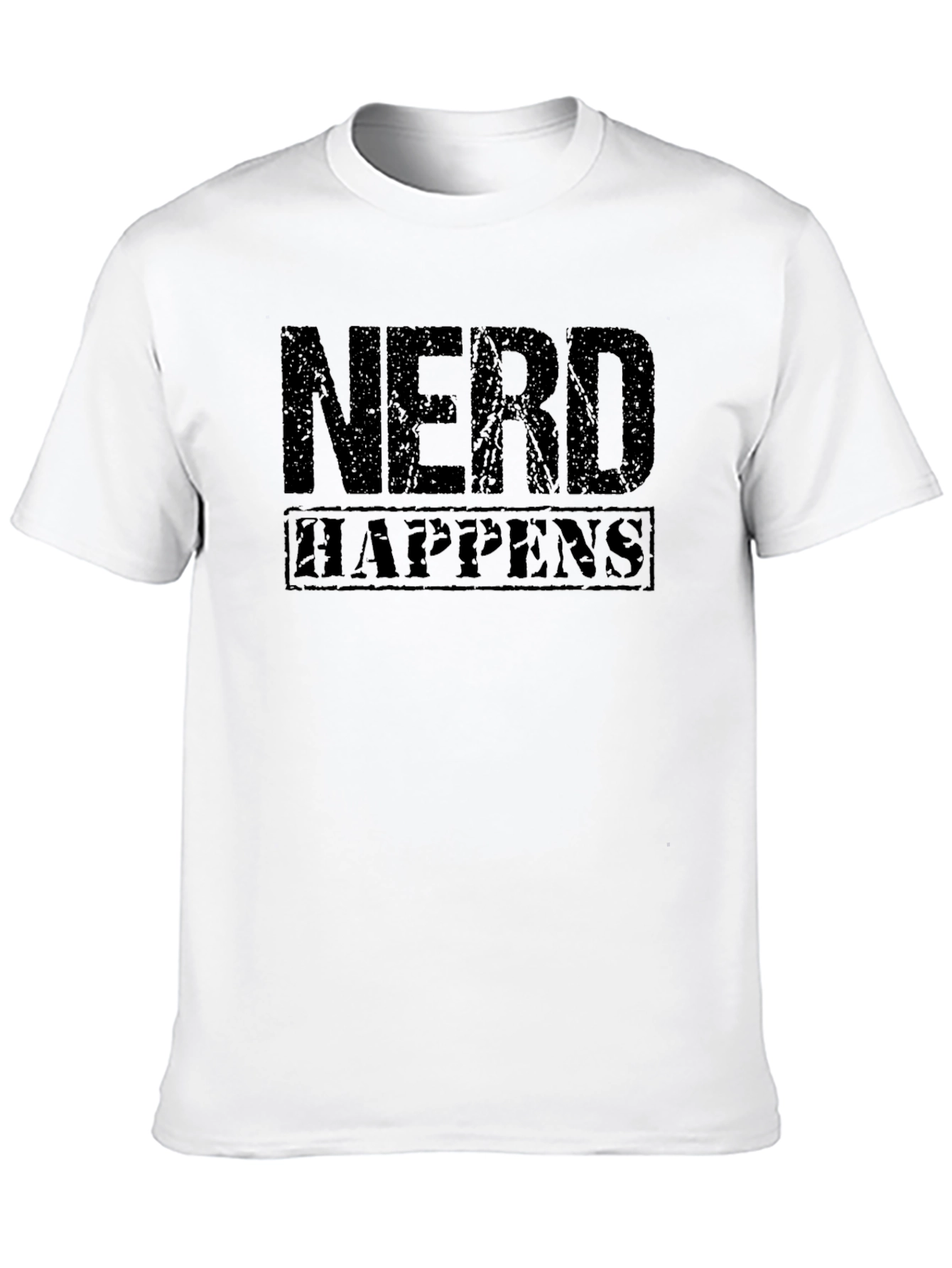 Nerd Happens Graphic Tee - Black T-Shirt